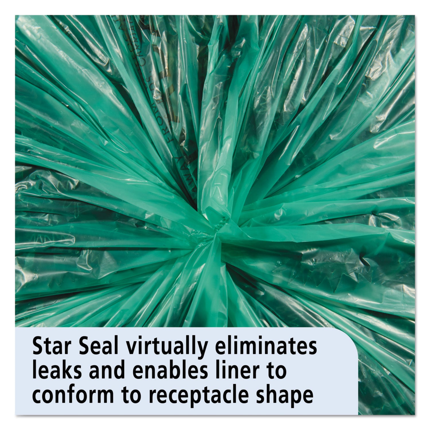 Stout® by Envision™ Controlled Life-Cycle Plastic Trash Bags, 33 Gal, 1.1 Mil, 33" X 40", Green, 40/box