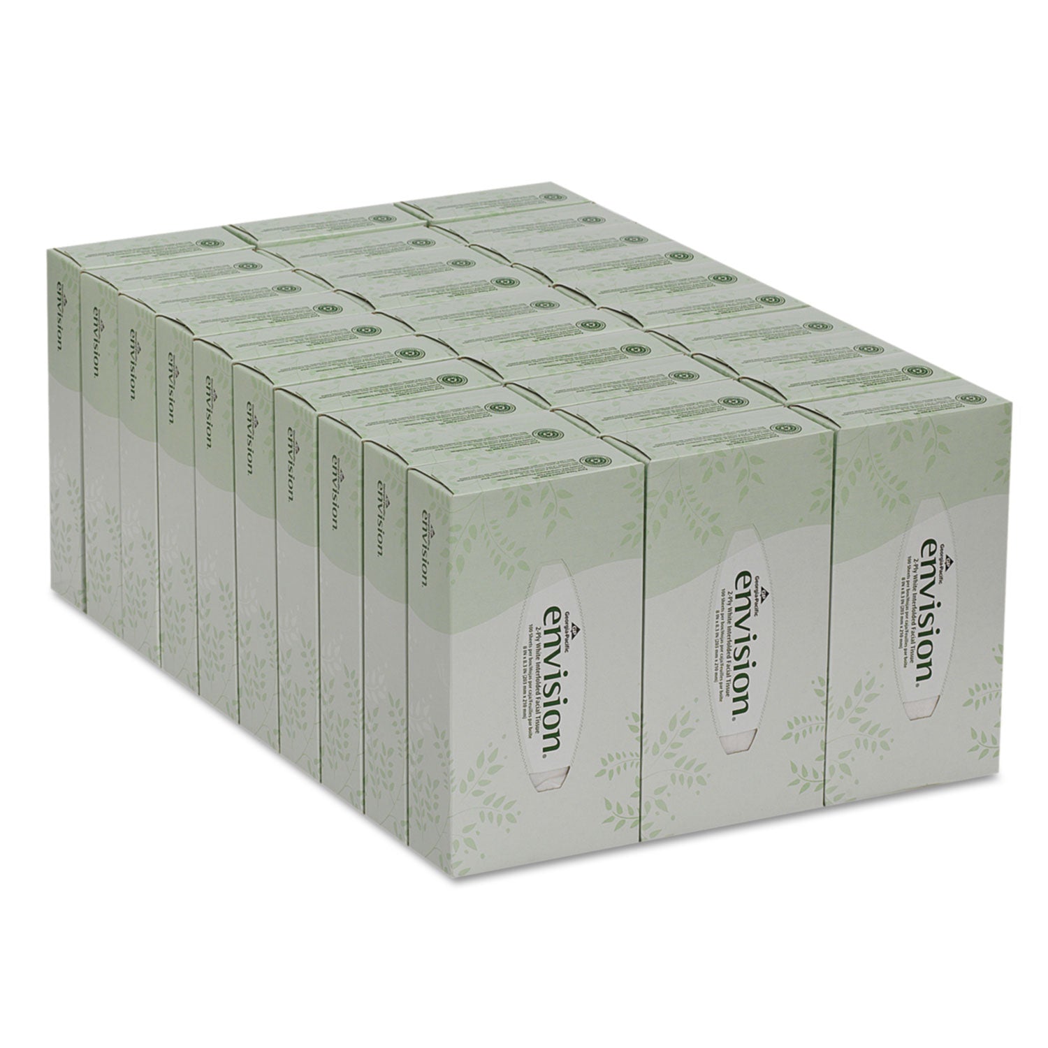 Georgia Pacific® Professional Facial Tissue, 2-Ply, White, 100 Sheets/box, 30 Boxes/carton