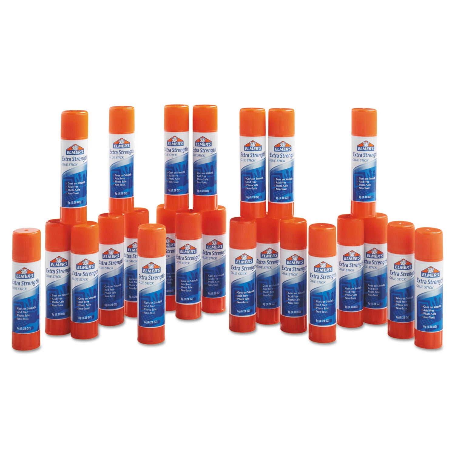 Elmer's® Extra-Strength Office Glue Stick, 0.28 Oz, Dries Clear, 24/pack