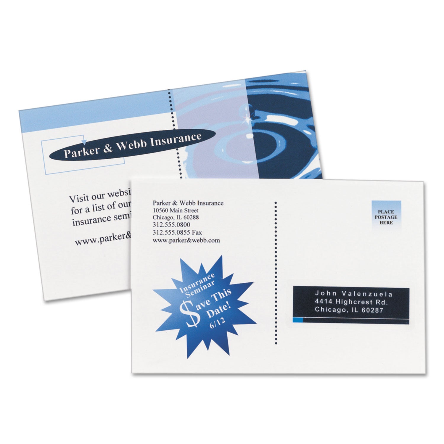 Avery® Printable Postcards, Inkjet, 80 lb, 4.25 x 5.5, Matte White, 200 Cards, 4 Cards/Sheet, 50 Sheets/Box