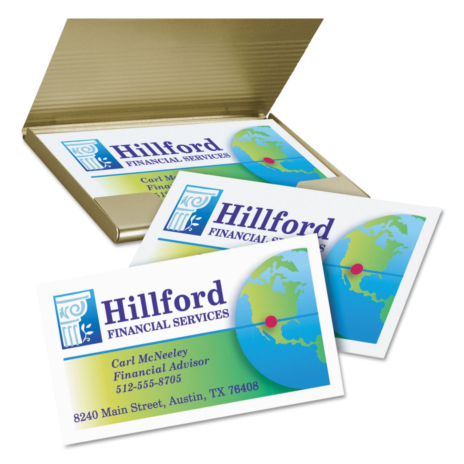 Avery® True Print Clean Edge Business Cards, Inkjet, 2 X 3.5, White, 400 Cards, 10 Cards/sheet, 40 Sheets/box