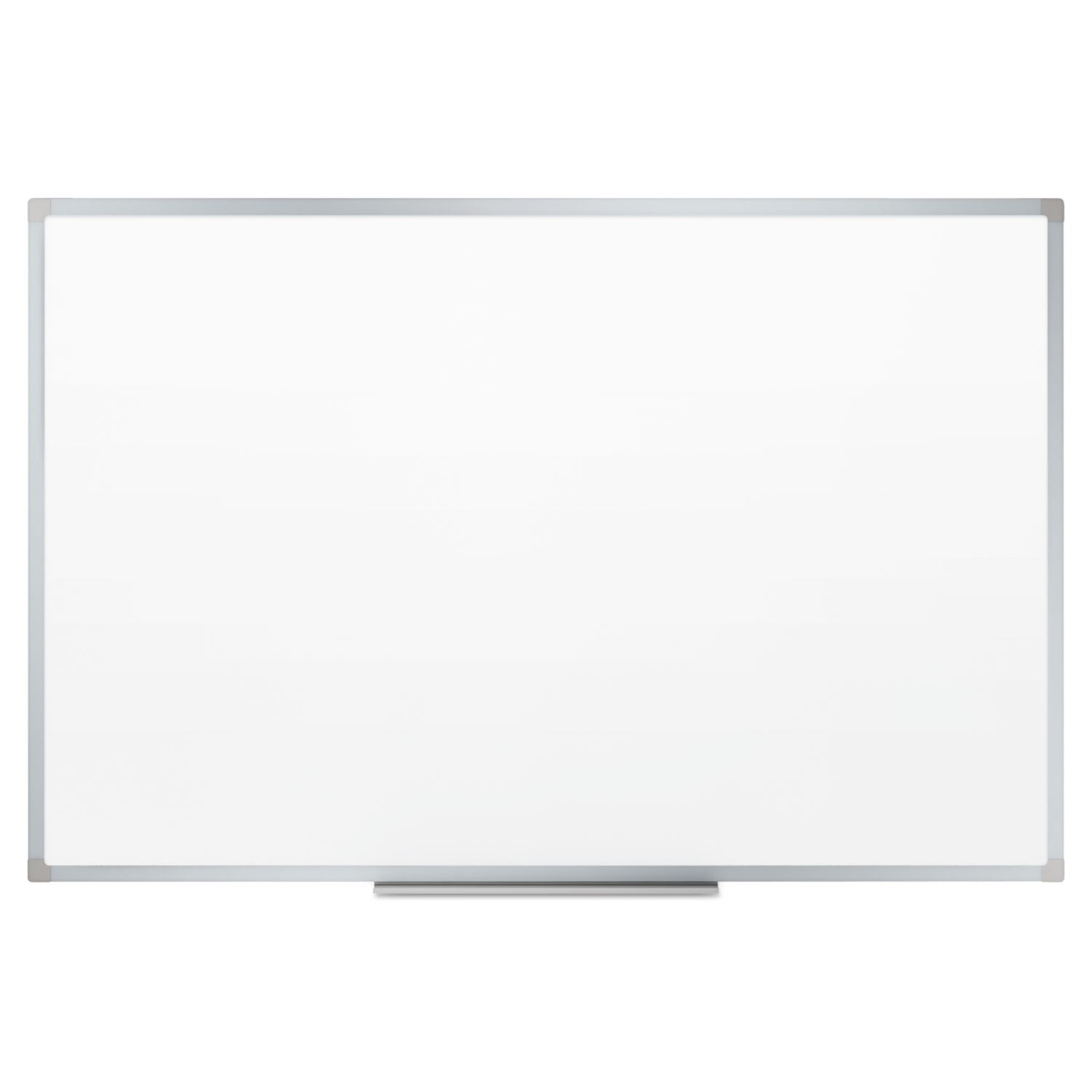 Dry Erase Board with Aluminum Frame, 72 x 48, Melamine White Surface, Silver Aluminum Frame