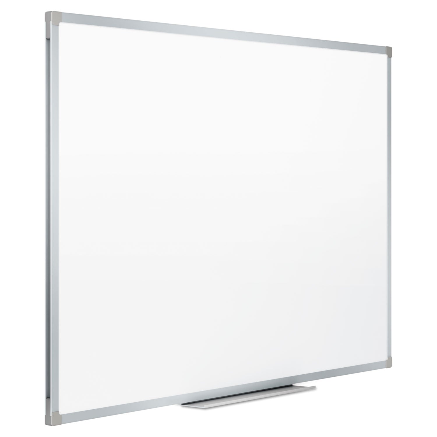Mead® Dry Erase Board with Aluminum Frame, 36" x 24", White Surface, Satin Aluminum Frame