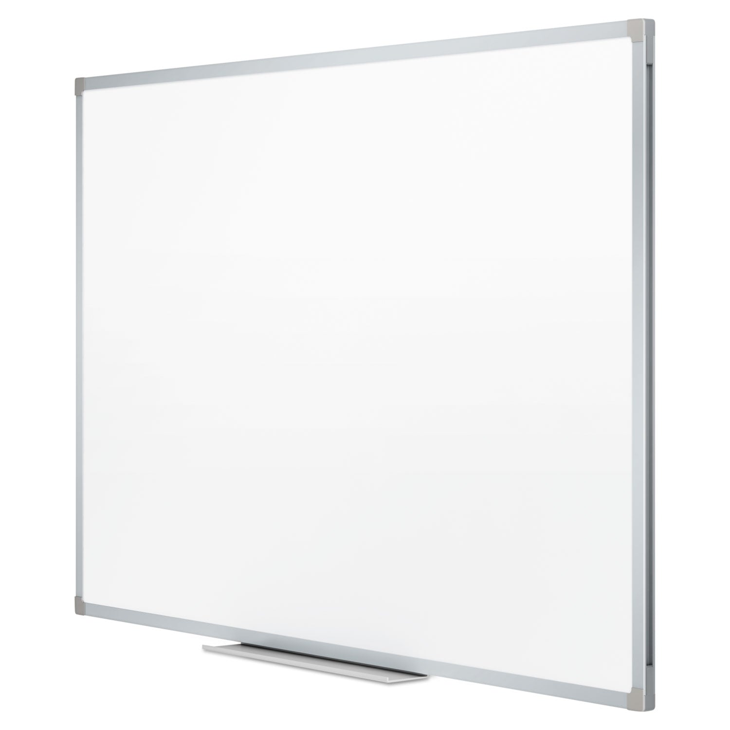 Mead® Dry Erase Board with Aluminum Frame, 36" x 24", White Surface, Satin Aluminum Frame