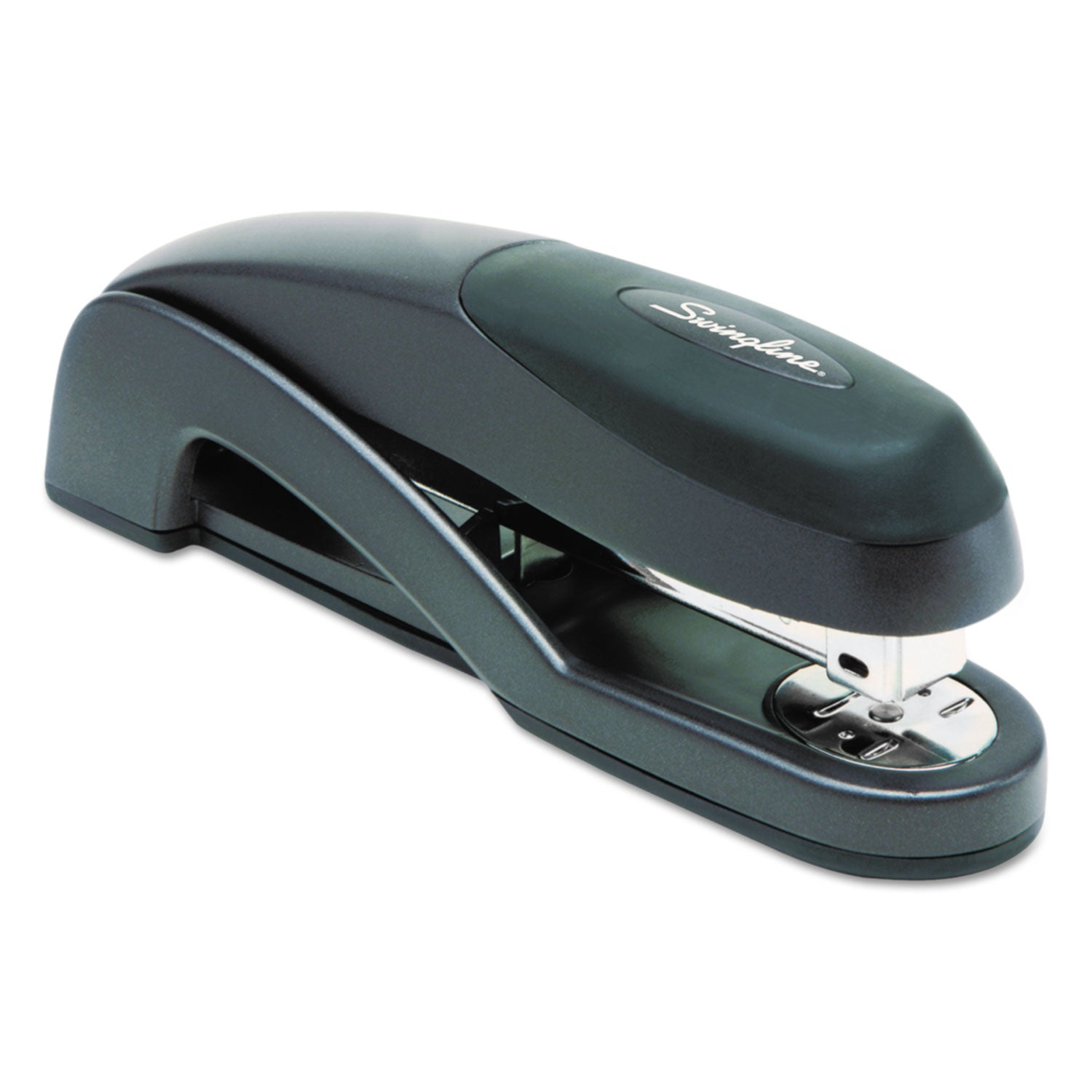 Swingline® Optima Full Strip Desk Stapler, 25-Sheet Capacity, Graphite Black