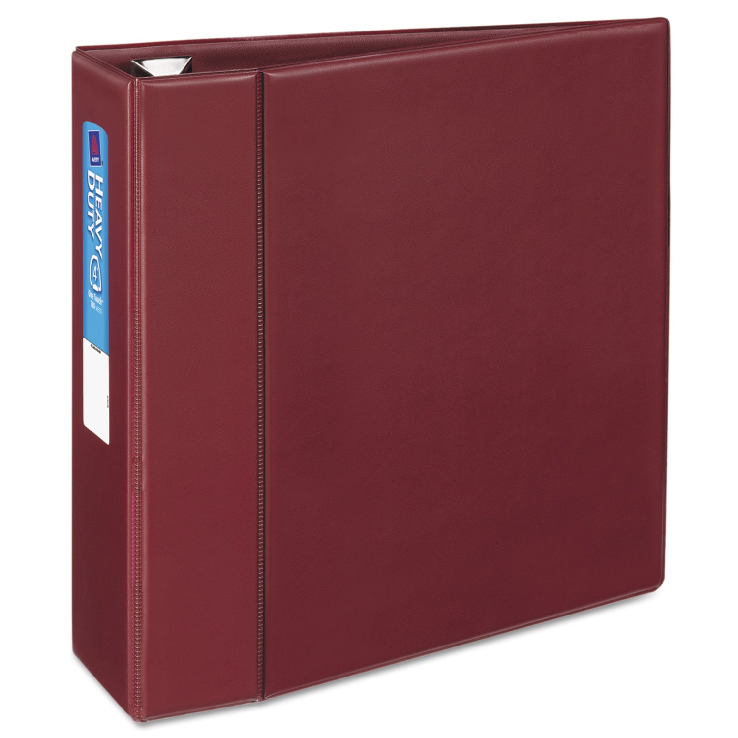 Avery® Heavy-Duty Non-View Binder With Durahinge And Locking One Touch Ezd Rings, 3 Rings, 4" Capacity, 11 X 8.5, Maroon