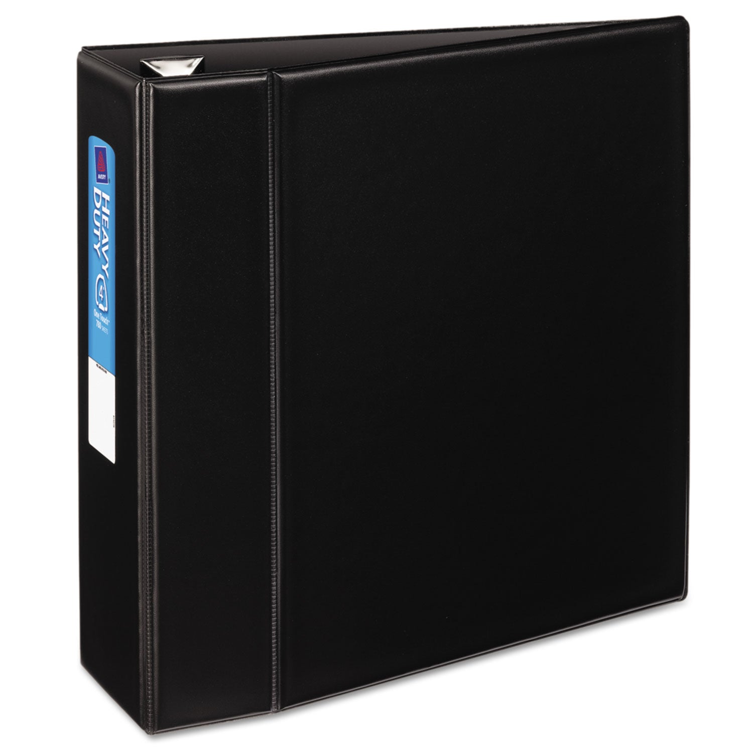 Avery® Heavy-Duty Non-View Binder With Durahinge And Locking One Touch Ezd Rings, 3 Rings, 4" Capacity, 11 X 8.5, Black
