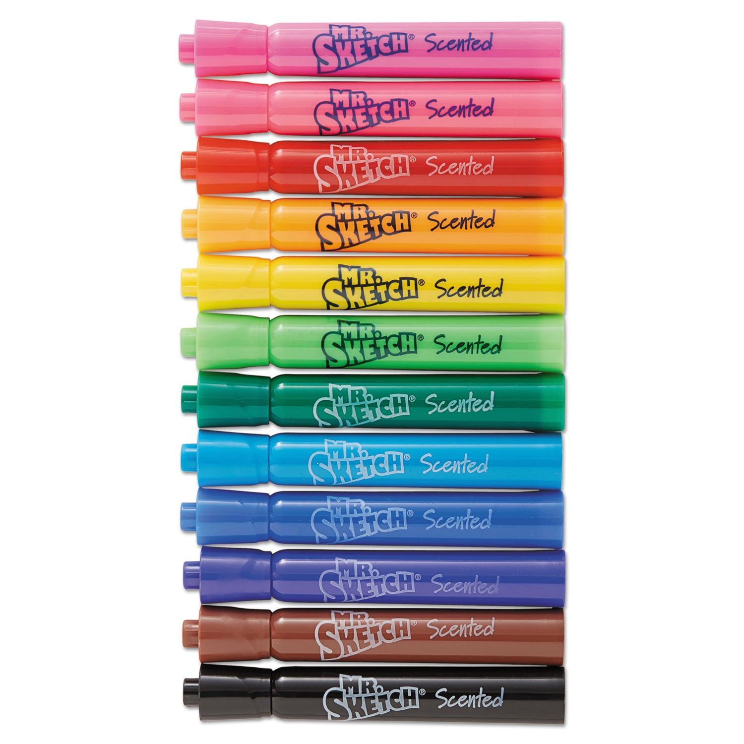 Mr. Sketch® Scented Watercolor Marker Classroom Pack, Broad Chisel Tip, Assorted Colors, 36/pack