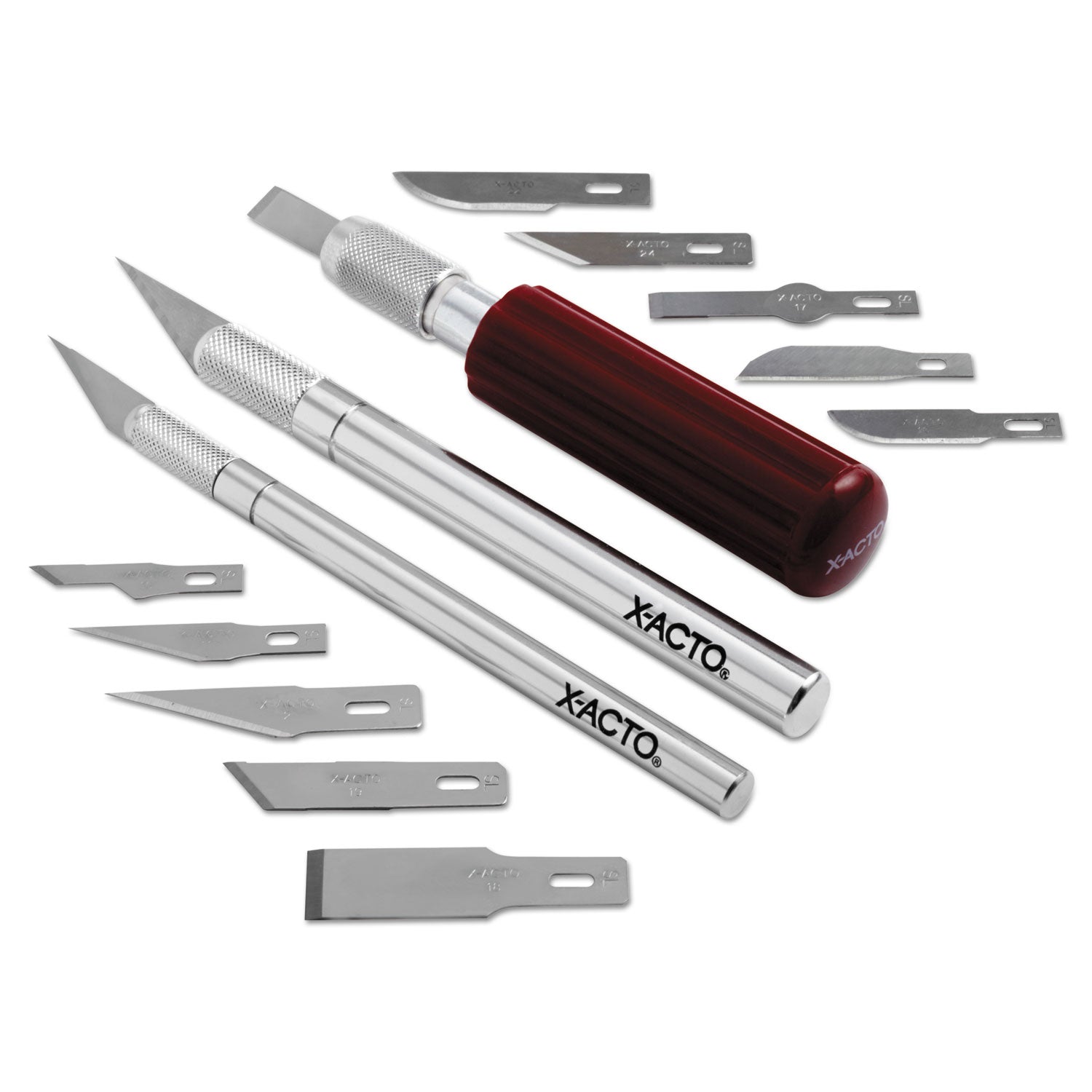 X-ACTO® Knife Set, 3 Knives, 10 Blades, Carrying Case