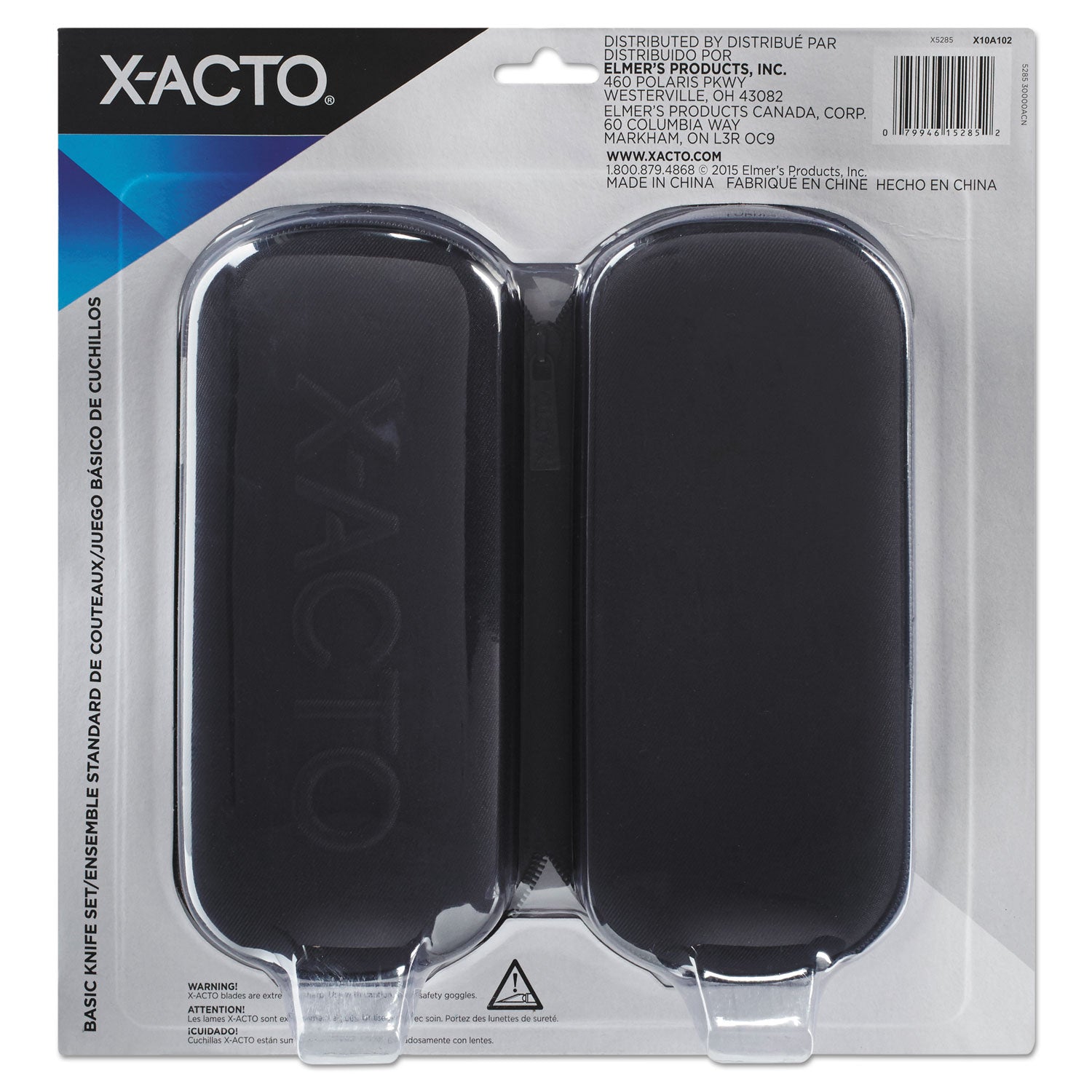 X-ACTO® Knife Set, 3 Knives, 10 Blades, Carrying Case