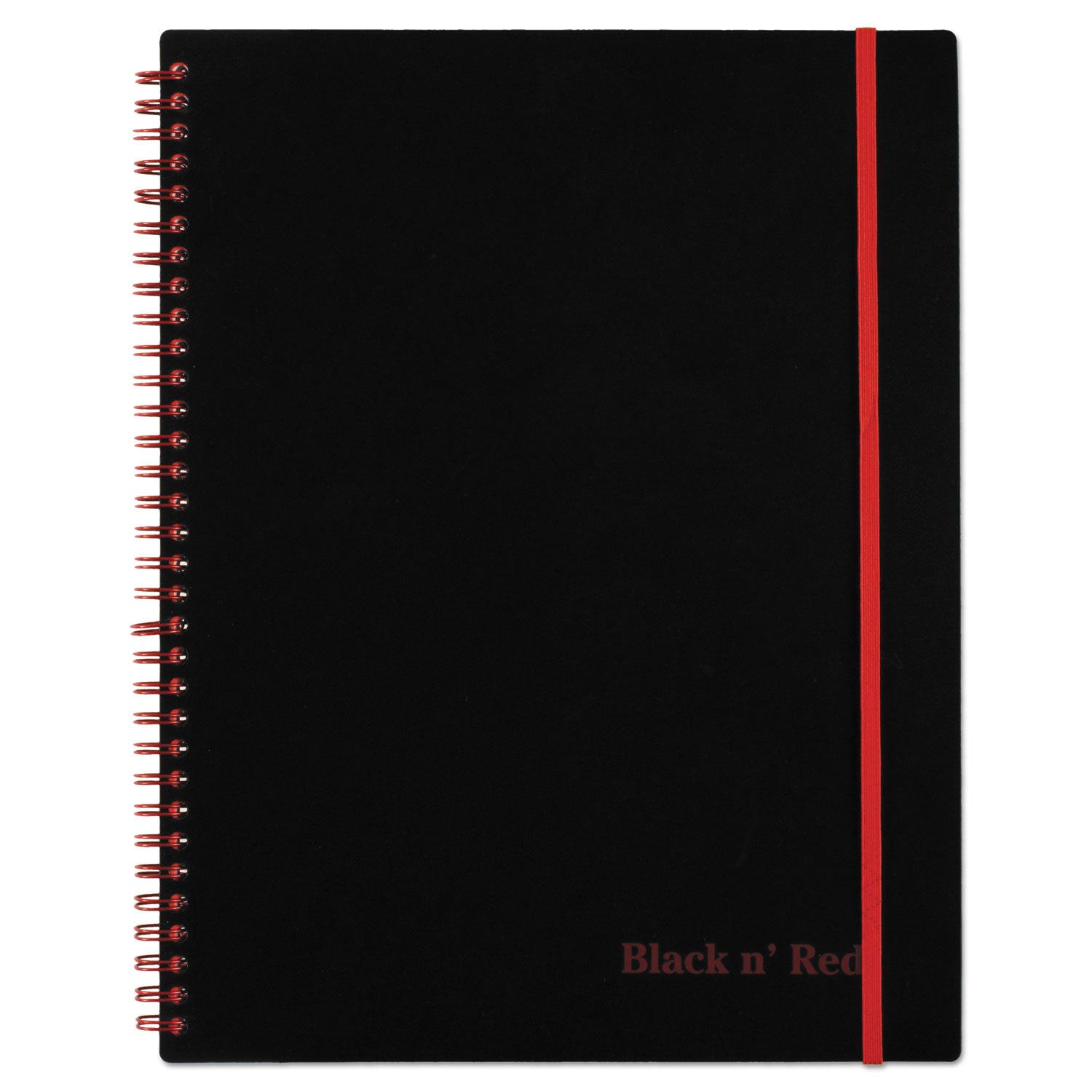 Black n' Red™ Flexible Cover Twinwire Notebooks, SCRIBZEE Compatible, 1-Subject, Wide/Legal Rule, Black Cover, (70) 11 x 8.5 Sheets