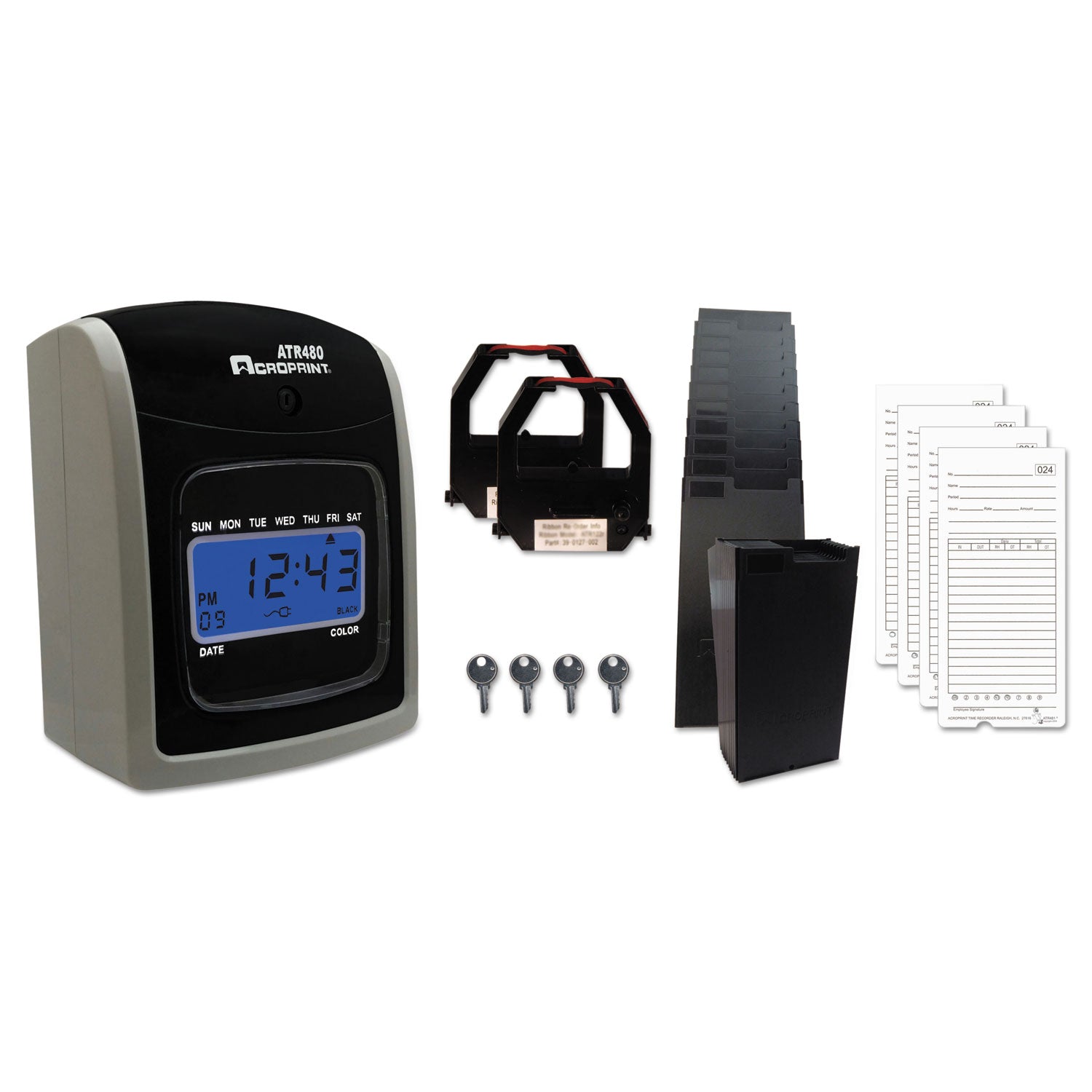 Acroprint® Time Clock Cards For Acroprint Atr480, Two Sides, 7.5 X 3.35, 50/pack