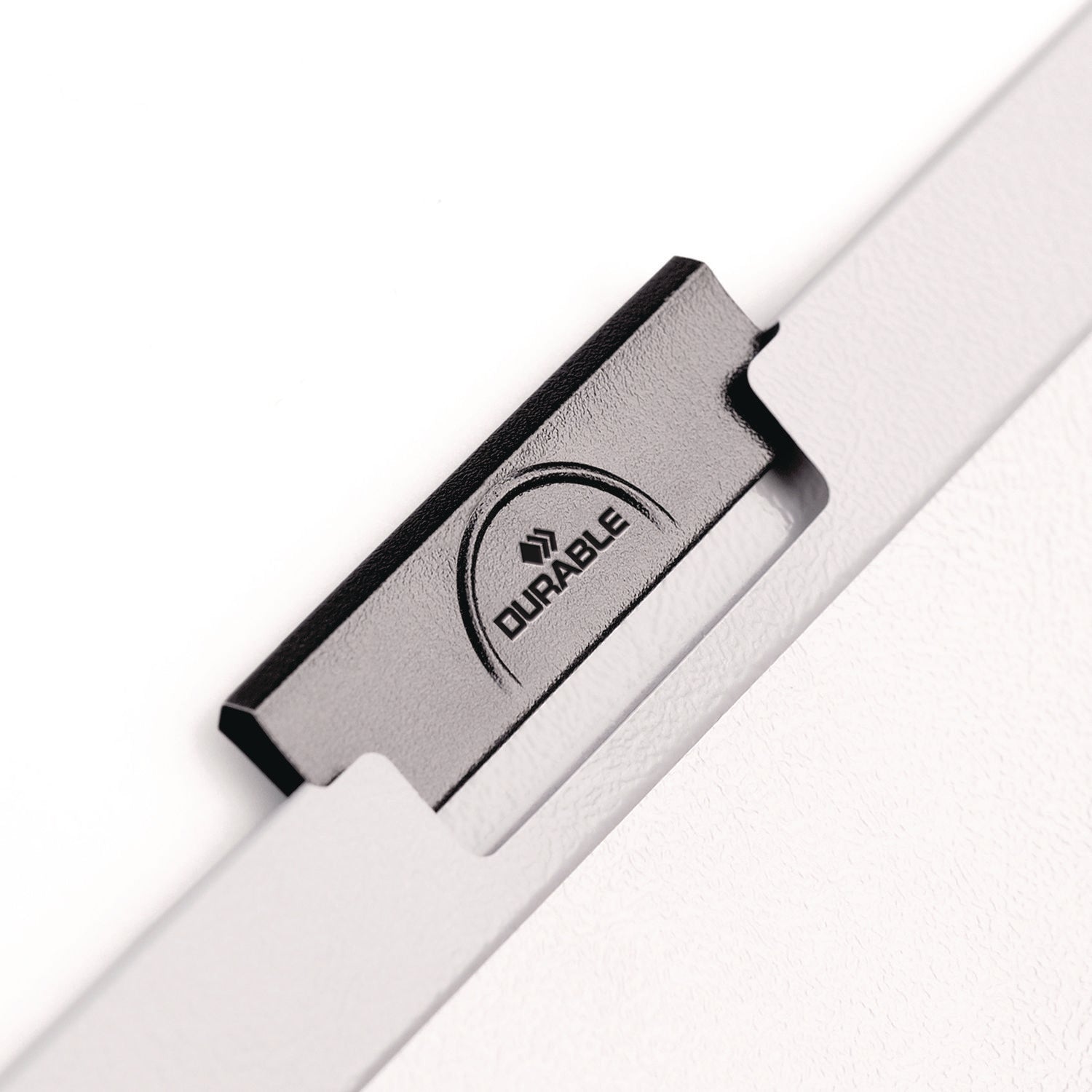 Durable® Duraclip Report Cover, Clip Fastener, 8.5 X 11, Clear/black, 25/box