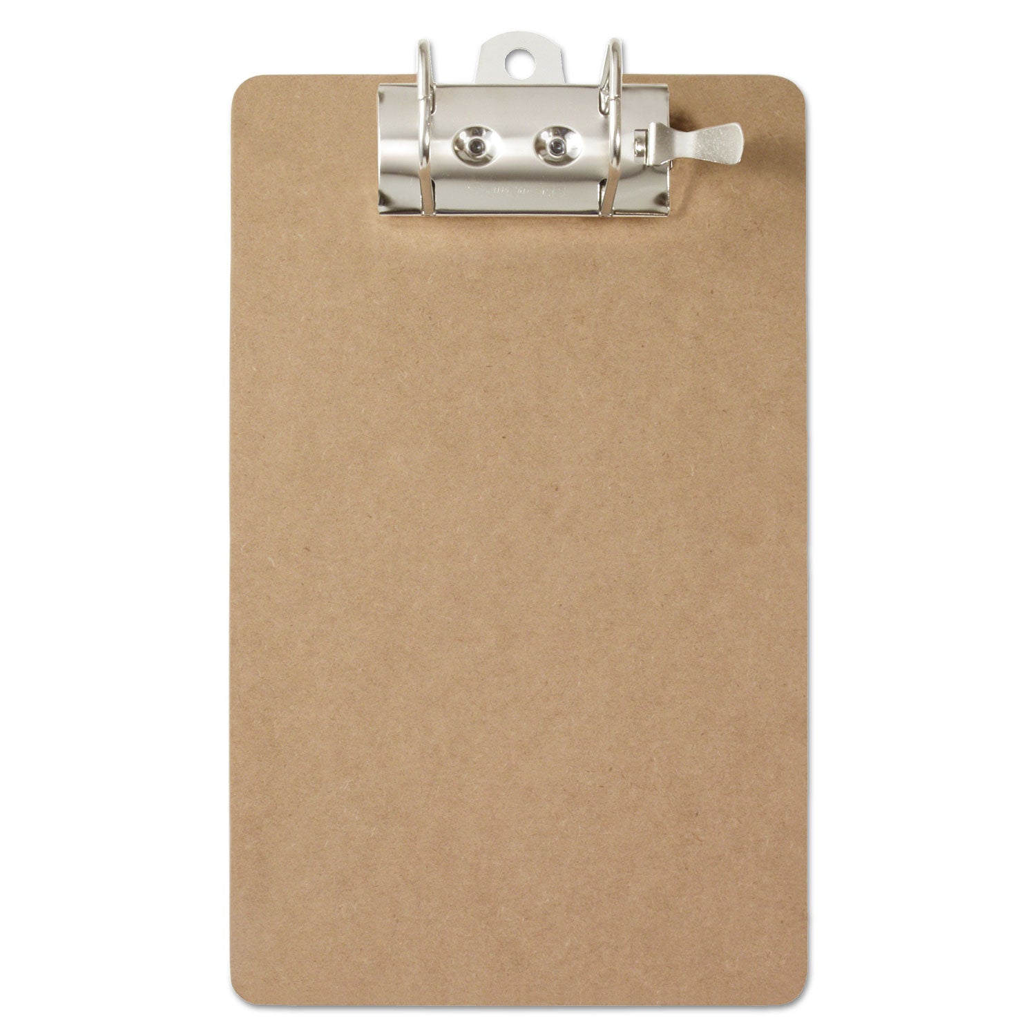 Saunders Recycled Hardboard Archboard Clipboard, 2.5" Clip Capacity, Holds 8.5 x 11 Sheets, Brown