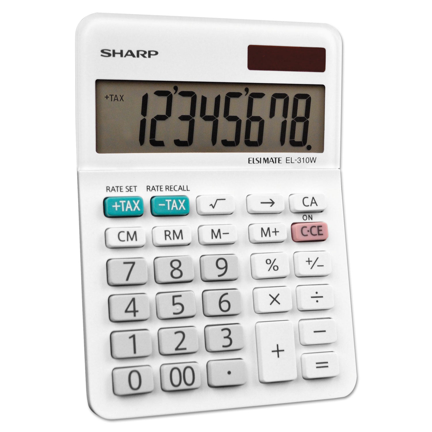 Sharp® El-310wb Mini Desktop Calculator, 8-Digit Lcd