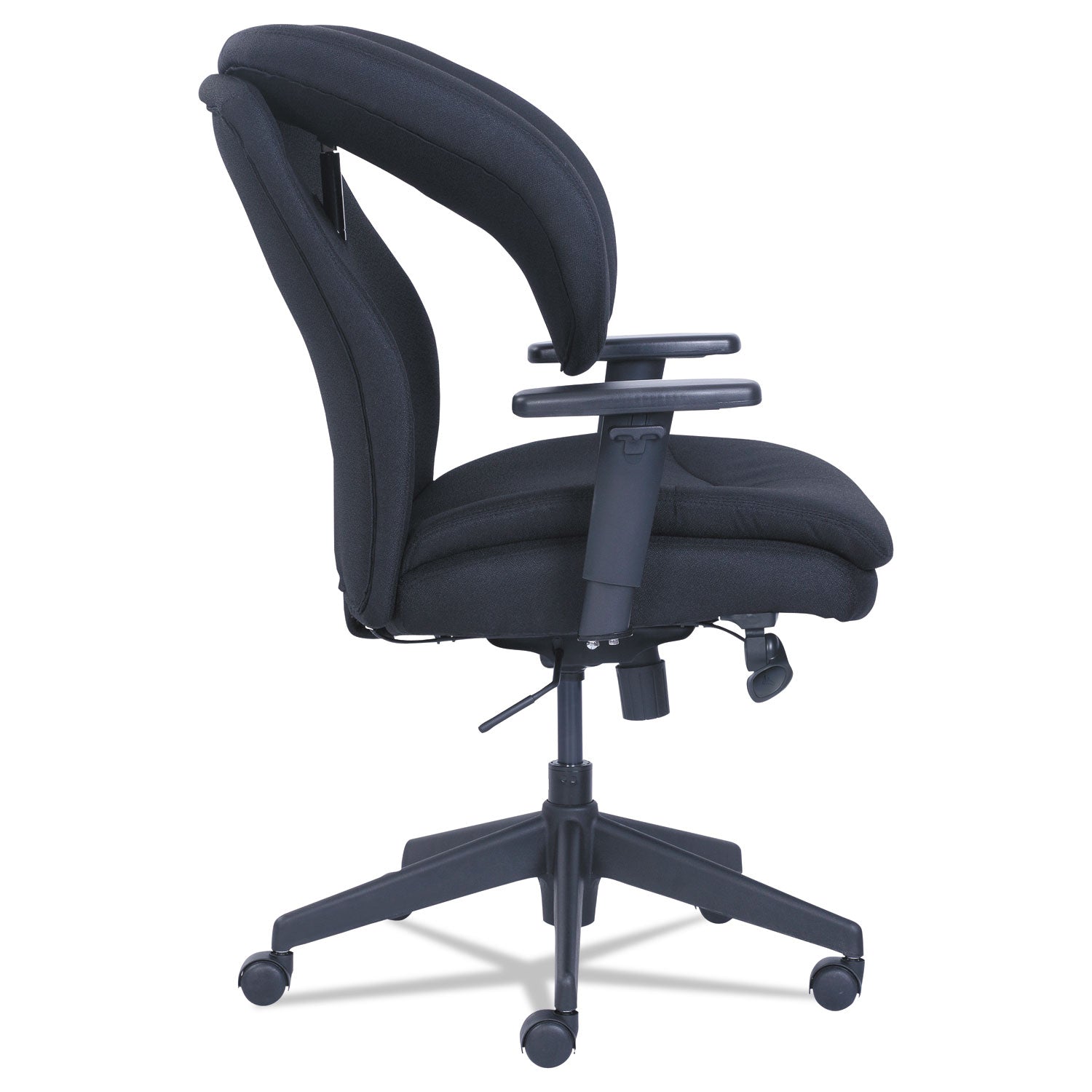 SertaPedic® Cosset Ergonomic Task Chair, Supports Up To 275 Lb, 19.5" To 22.5" Seat Height, Black
