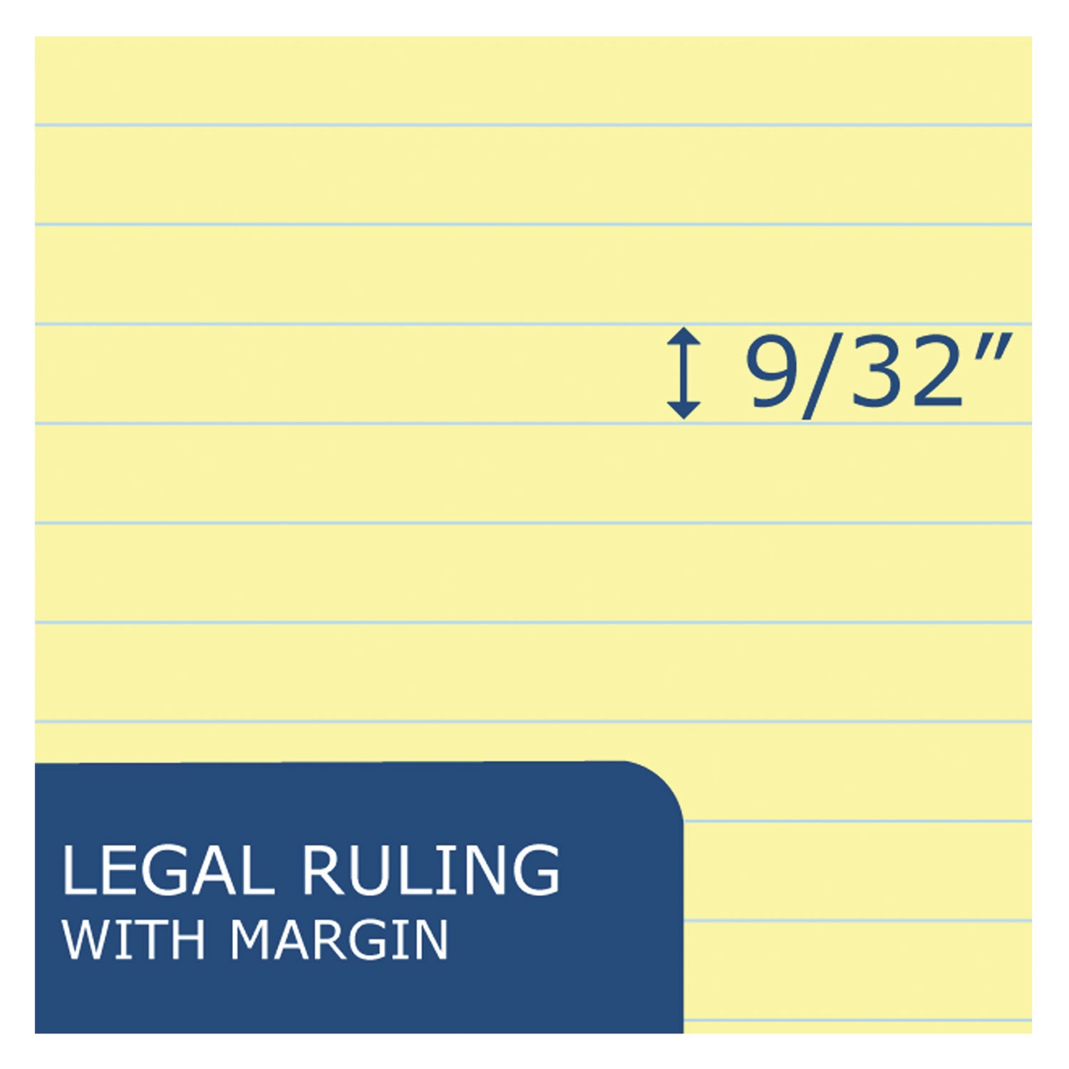 Roaring Spring® Recycled Legal Pad, Wide/legal Rule, 40 Canary-Yellow 8.5 X 11 Sheets, Dozen