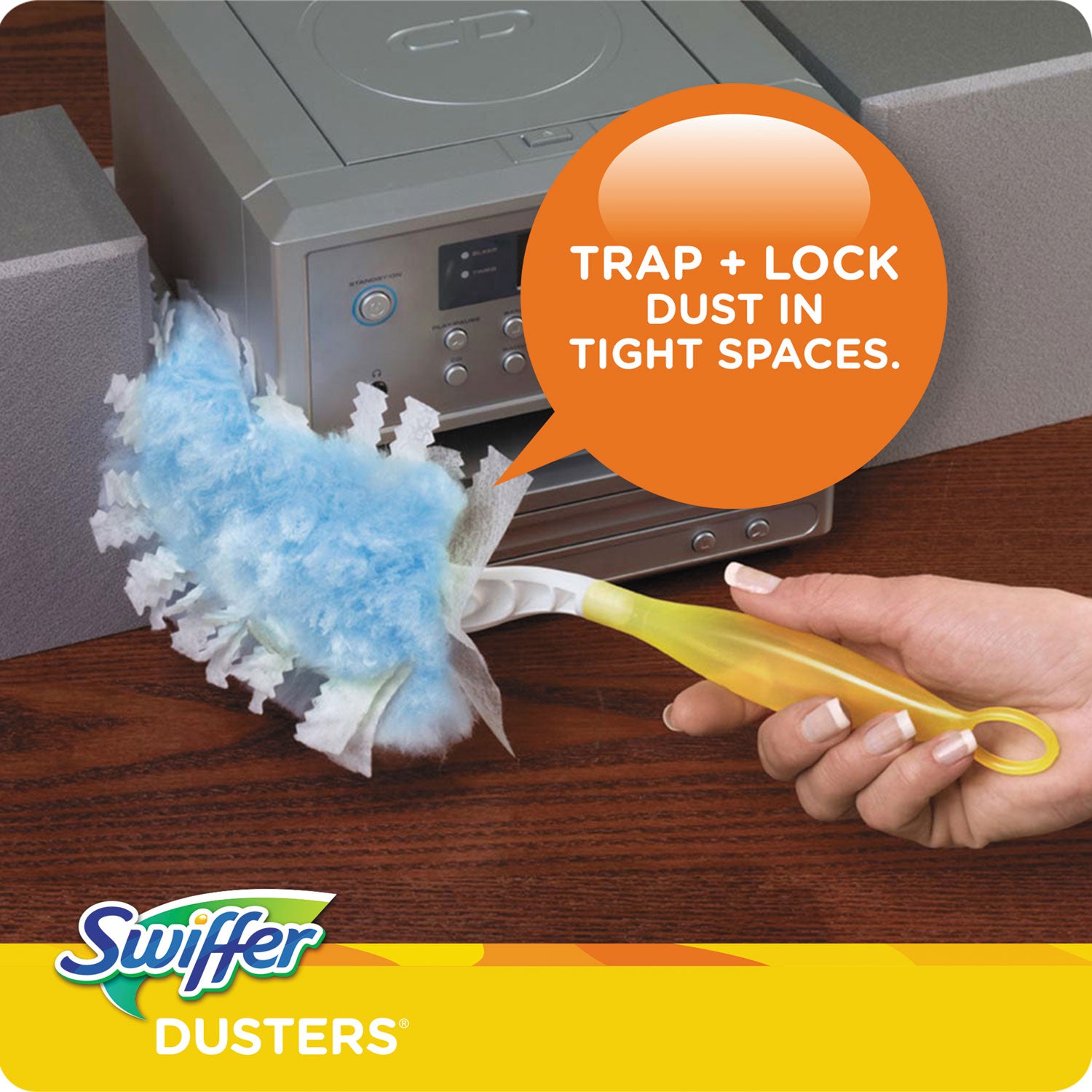 Swiffer® Refill Dusters, Dust Lock Fiber, 2" X 6", Light Blue, 18/box, 4 Boxes/carton