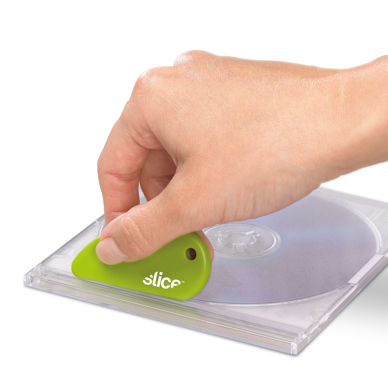 slice® Safety Cutters, Fixed, Non Replaceable Micro Safety Blade, 0.1" Ceramic Blade, 2.4" Plastic Handle, Green