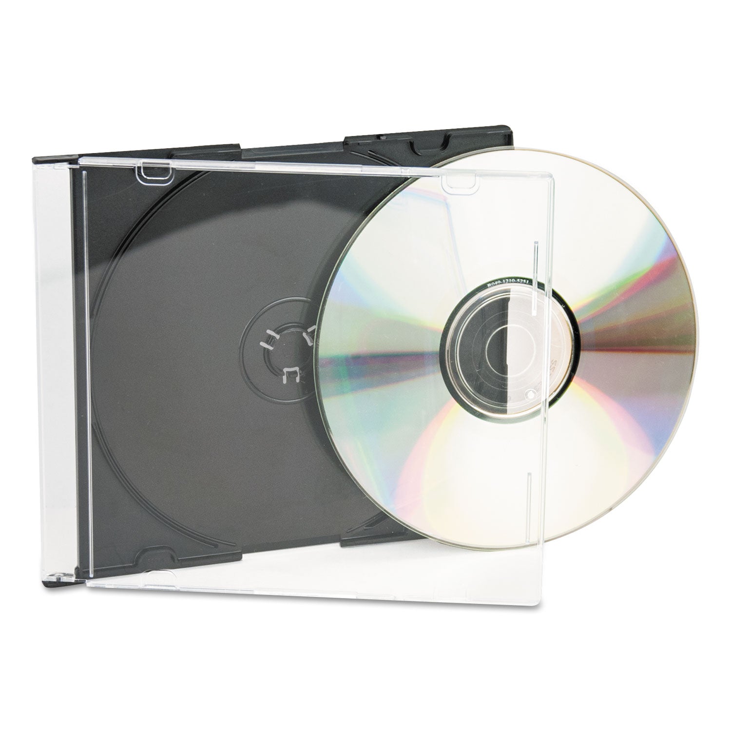 Innovera® Cd/dvd Slim Jewel Cases, Clear/black, 25/pack