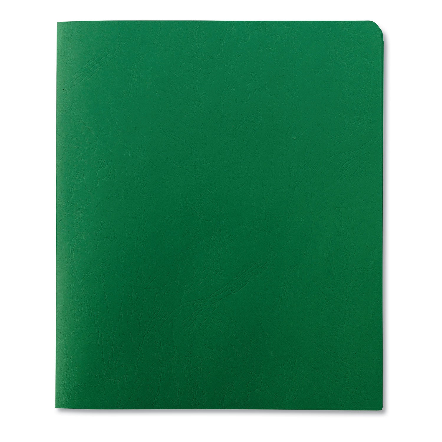 Smead Two-Pocket Folder, Textured Paper, 100-Sheet Capacity, 11 X 8.5, Green, 25/box