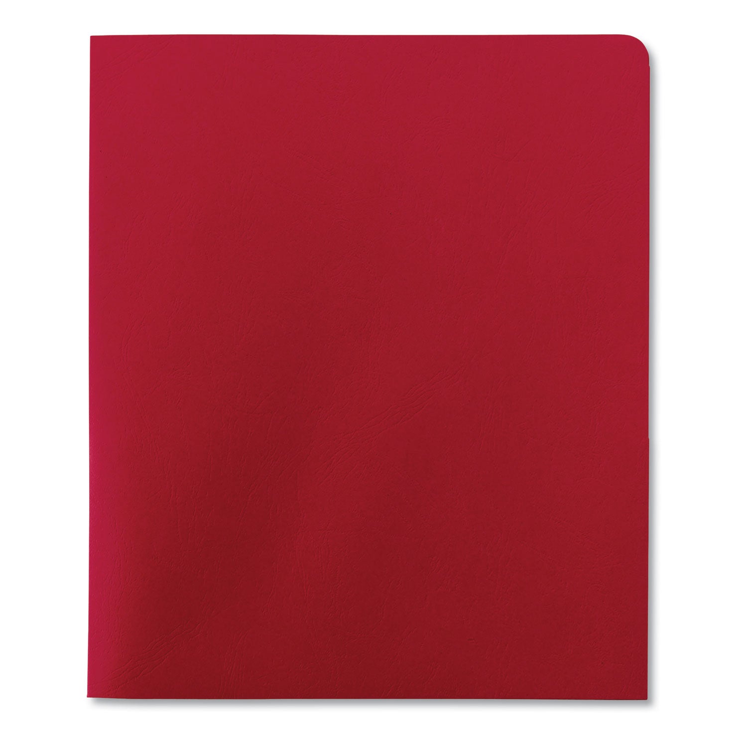 Smead Two-Pocket Folder, Textured Paper, 100-Sheet Capacity, 11 X 8.5, Red, 25/box
