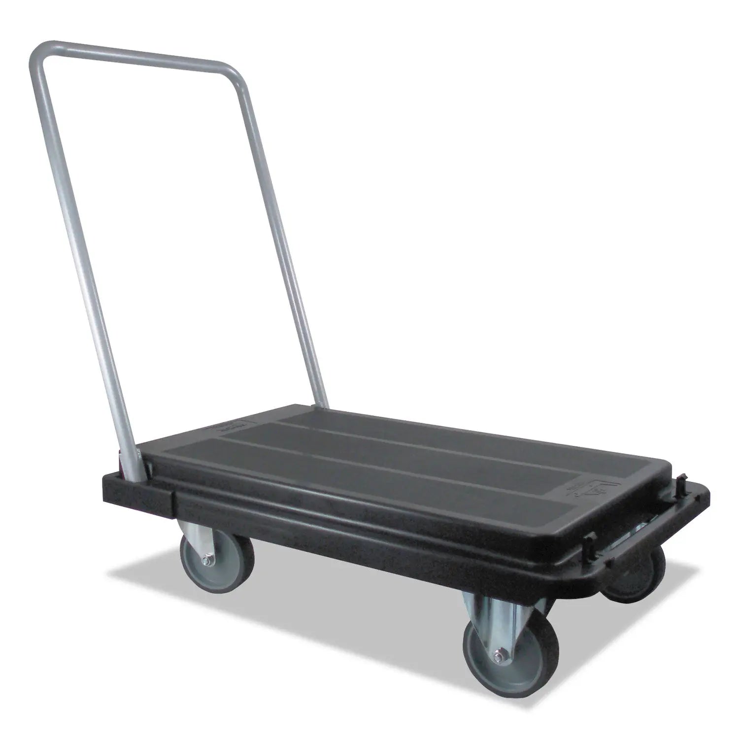 Heavy-Duty Platform Cart, 300 lb Capacity, 21 x 32.5 x 37.5, Black deflecto® Flipcost