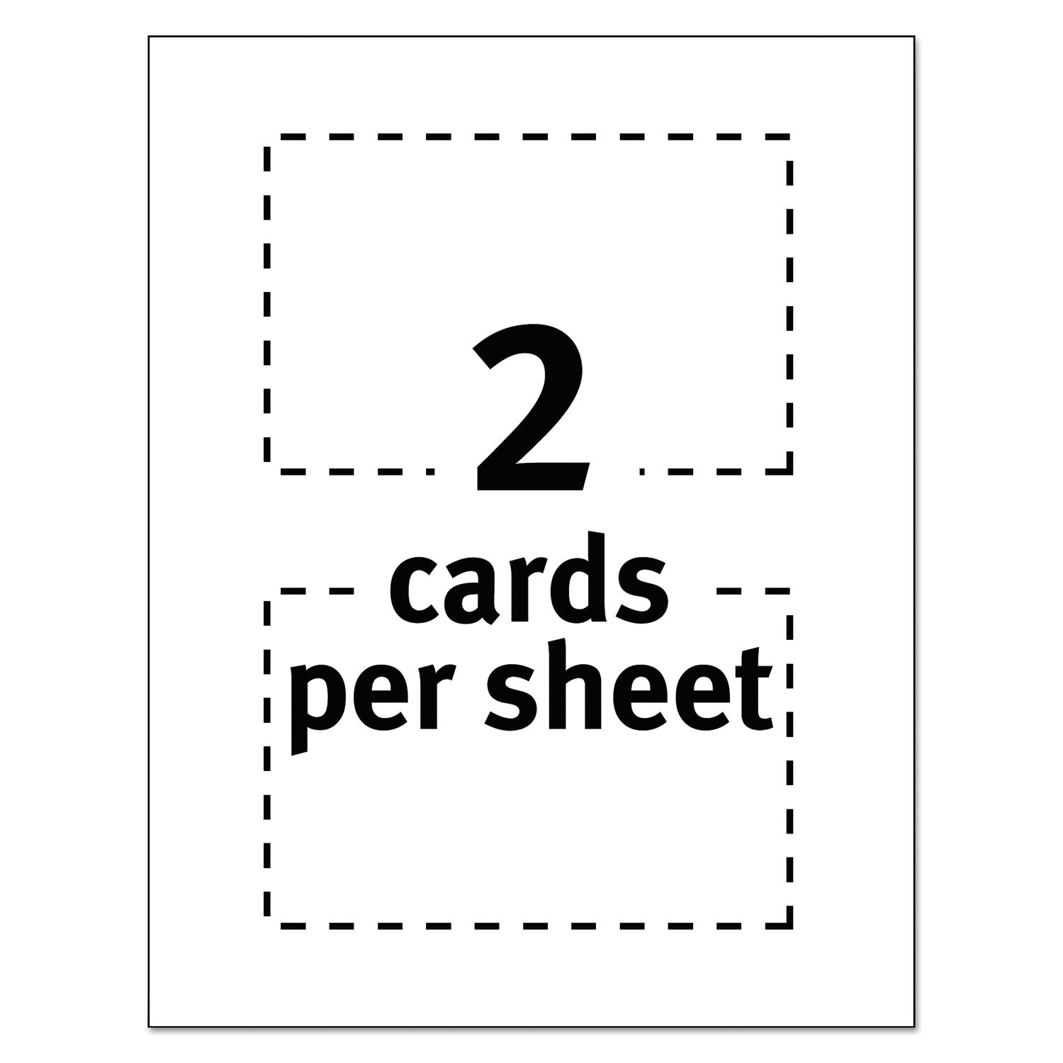 Avery® Printable Postcards, Laser, 80 lb, 4 x 6, Matte White, 80 Cards, 2 Cards/Sheet, 40 Sheets/Box
