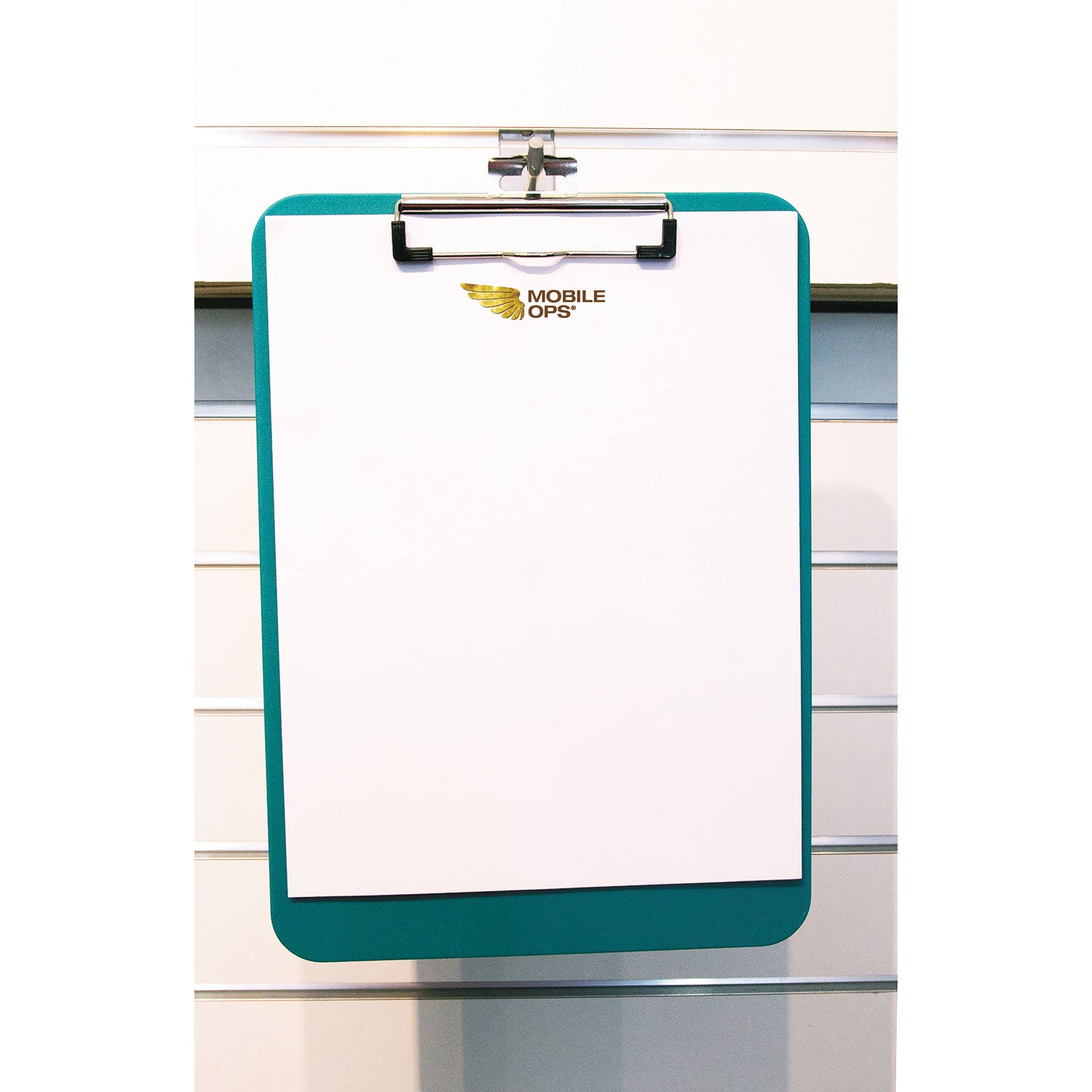 Mobile OPS® Unbreakable Recycled Clipboard, 0.25" Clip Capacity, Holds 8.5 x 11 Sheets, Green