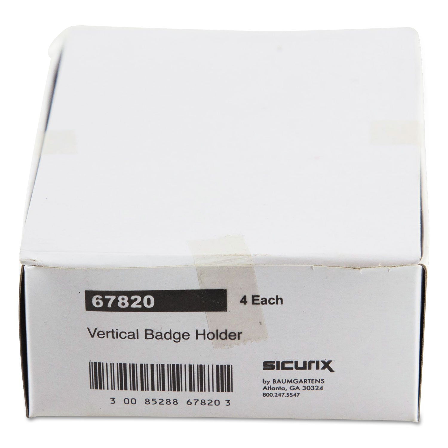 SICURIX® Sicurix Badge Holder, Vertical, 2.75 X 4.13, Clear, 12/pack