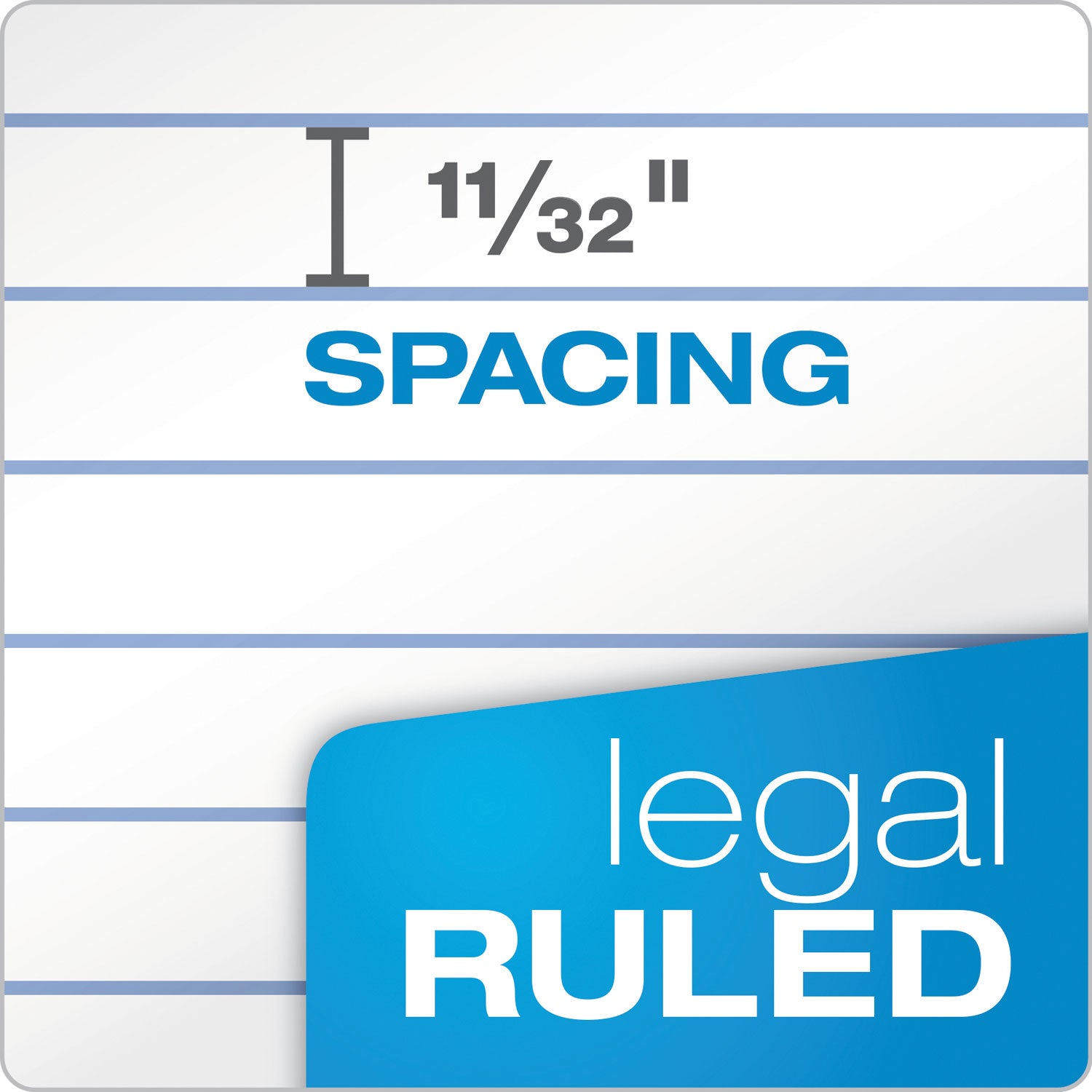 TOPS™ "The Legal Pad" Ruled Perforated Pads, Wide/legal Rule, 50 White 8.5 X 11.75 Sheets