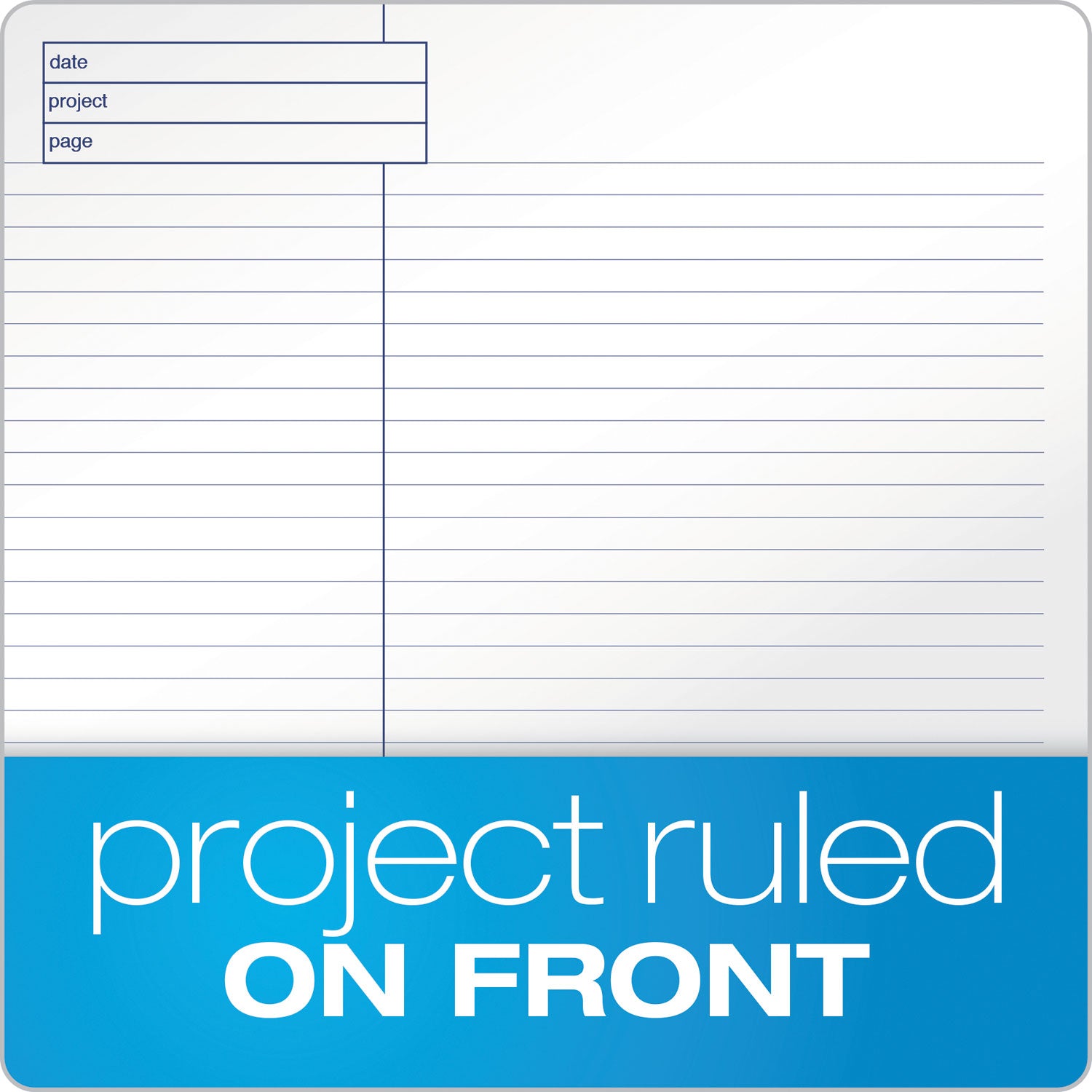 TOPS™ Docket Gold Planning Pads, Project-Management Format, Quadrille Rule (4 Sq/in), 40 White 8.5 X 11.75 Sheets, 4/pack