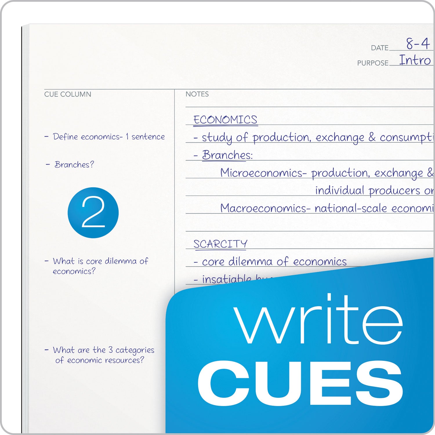 TOPS™ Focusnotes Steno Pad, Pitman Rule, Blue Cover, 80 White 6 X 9 Sheets
