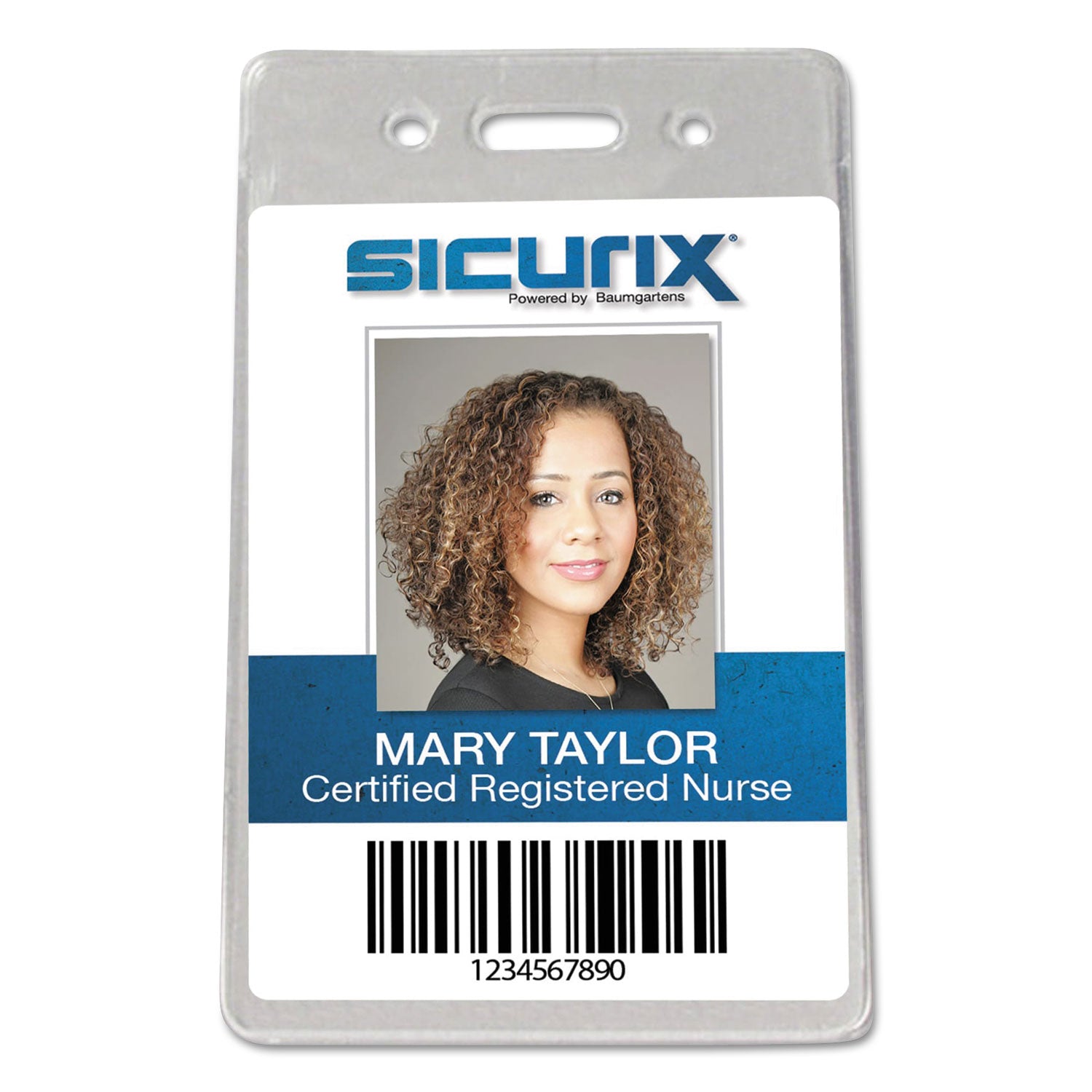 SICURIX® Sicurix Proximity Badge Holder, Vertical, 2 1/2w X 4 1/2h, Clear, 50/pack