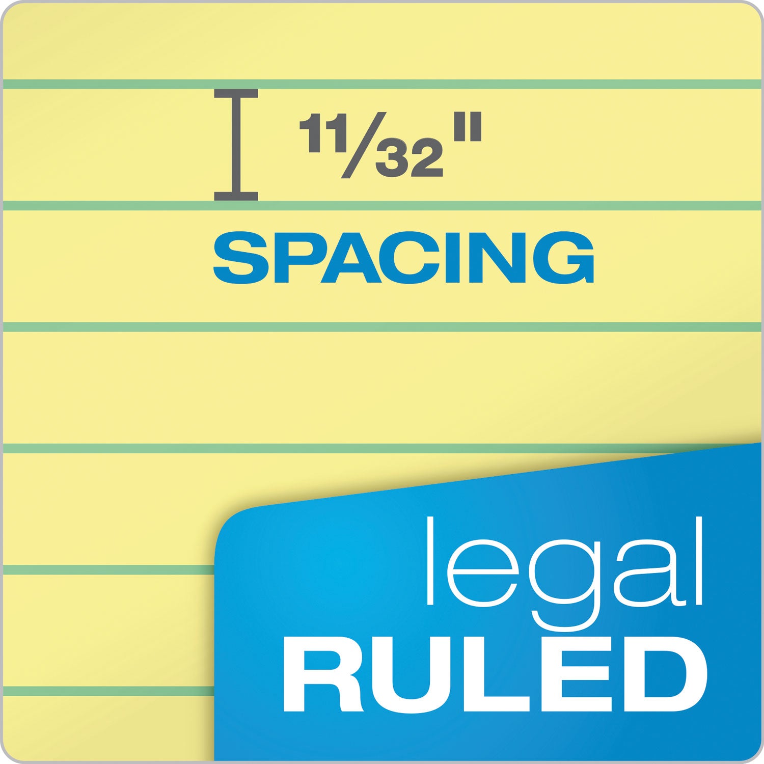 TOPS™ "The Legal Pad" Ruled Perforated Pads, Top 2-Hole Punch, Wide/Legal Rule, 50 Canary-Yellow 8.5 x 11.75 Sheets, Dozen