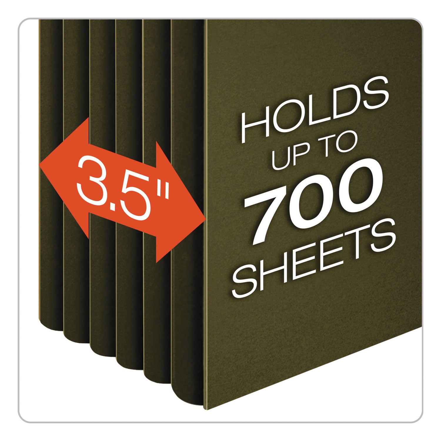 Pendaflex® SureHook Hanging Pocket File, Letter Size, 1/5-Cut Tabs, Standard Green, 4/Pack