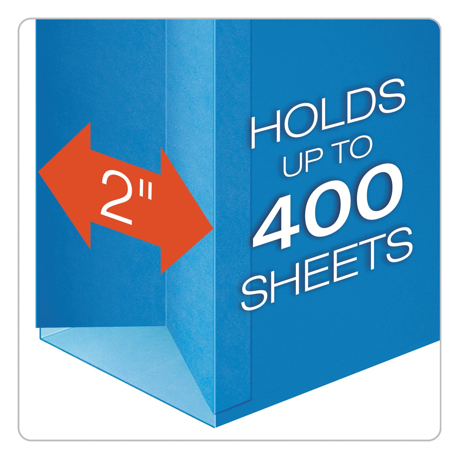 Pendaflex® SureHook Reinforced Extra-Capacity Hanging Box File, 1 Section, 2" Capacity, Letter Size, 1/5-Cut Tabs, Blue, 25/Box