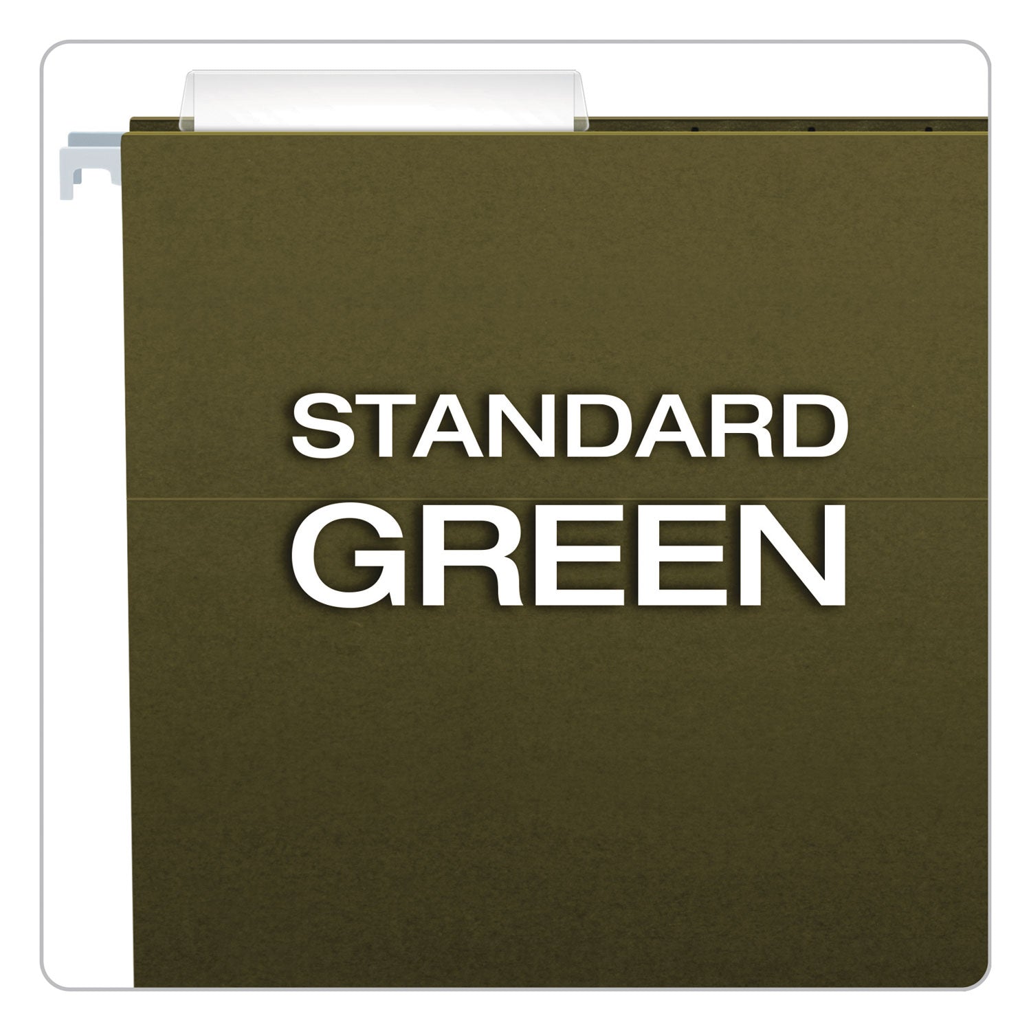 Pendaflex® Standard Green Hanging Folders, Legal Size, 1/3-Cut Tabs, Standard Green, 25/Box