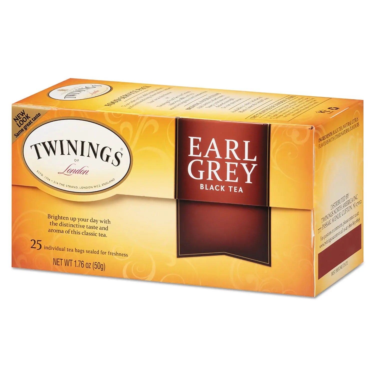 Tea Bags, Earl Grey, 1.76 oz, 25/Box TWININGS® Flipcost