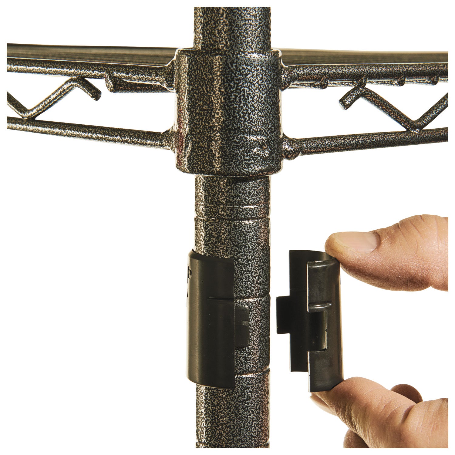 Alera® Wire Shelving Starter Kit, Four-Shelf, 36w X 24d X 72h, Black Anthracite