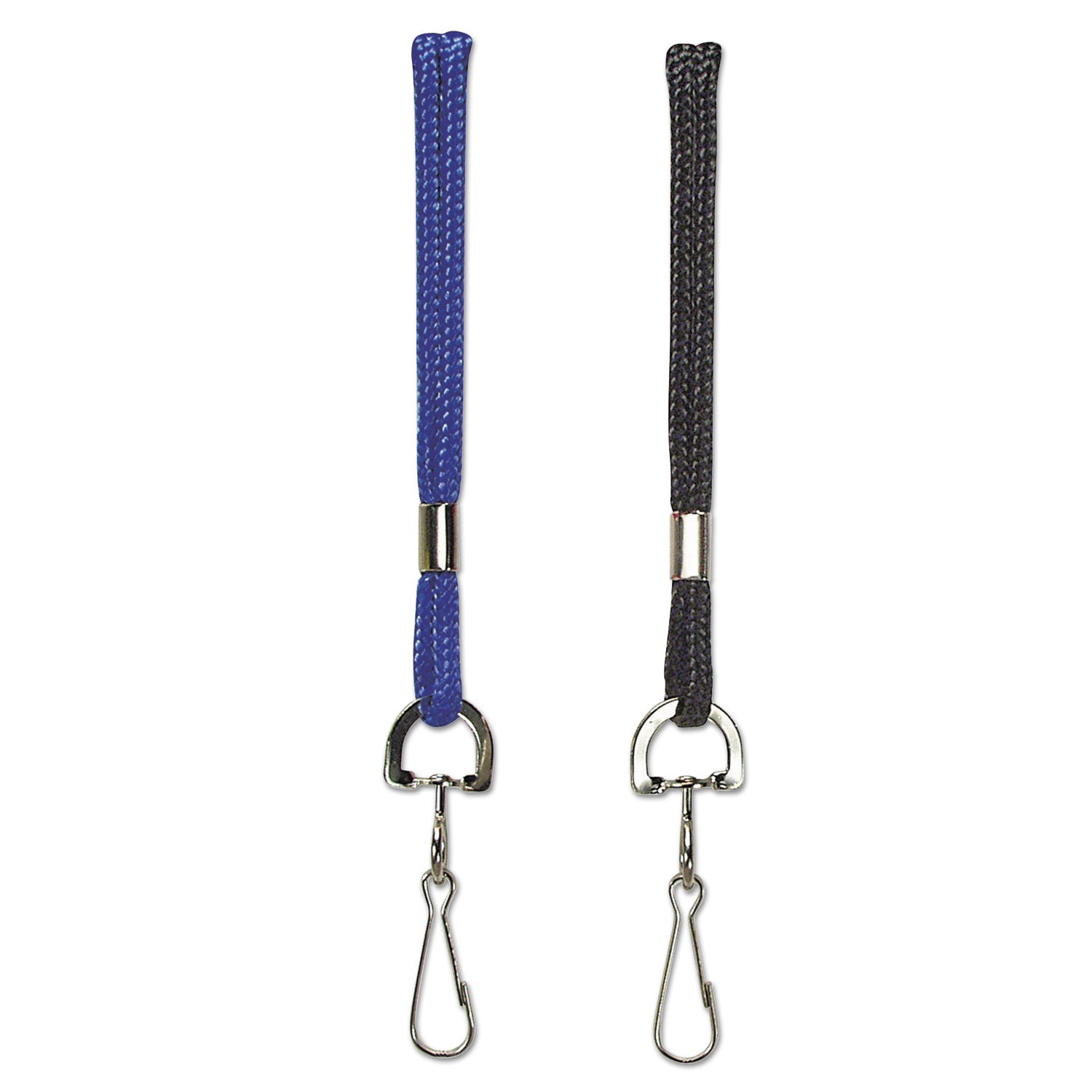 SICURIX® Rope Lanyard, Metal Hook Fastener, 36" Long, Nylon, Blue