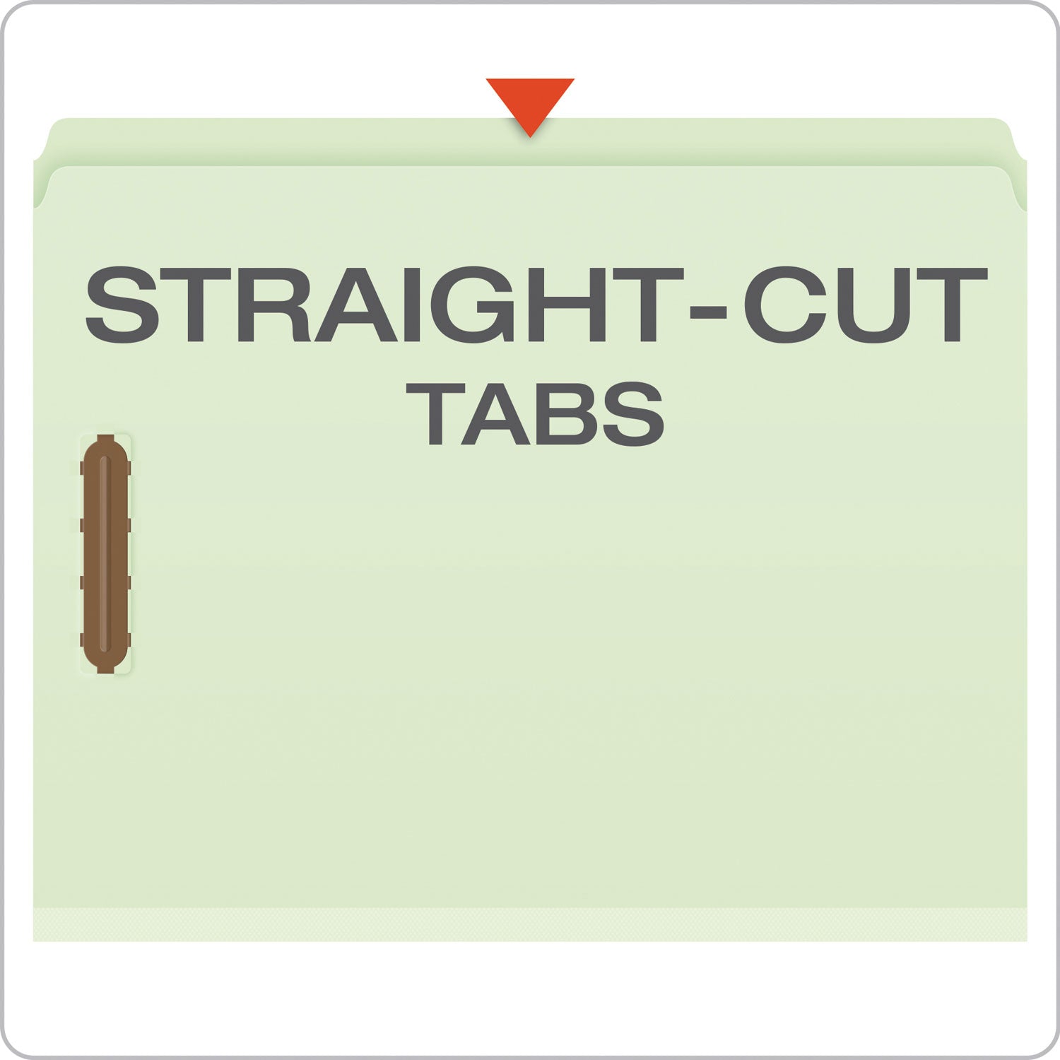 Pendaflex® Heavy-Duty Pressboard Folders with Embossed Fasteners, Straight Tabs, 2" Expansion, 2 Fasteners, Letter Size, Green, 25/Box