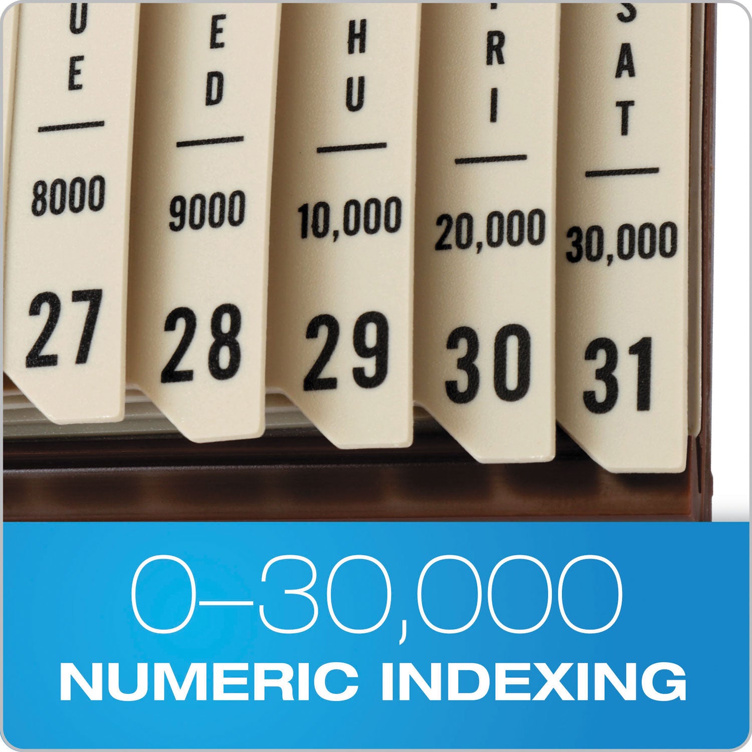Pendaflex® General Purpose Indexed Sorter, 31 Dividers, Alpha/Numeric/Month/Date/Day Index, Letter Size, Brown Frame