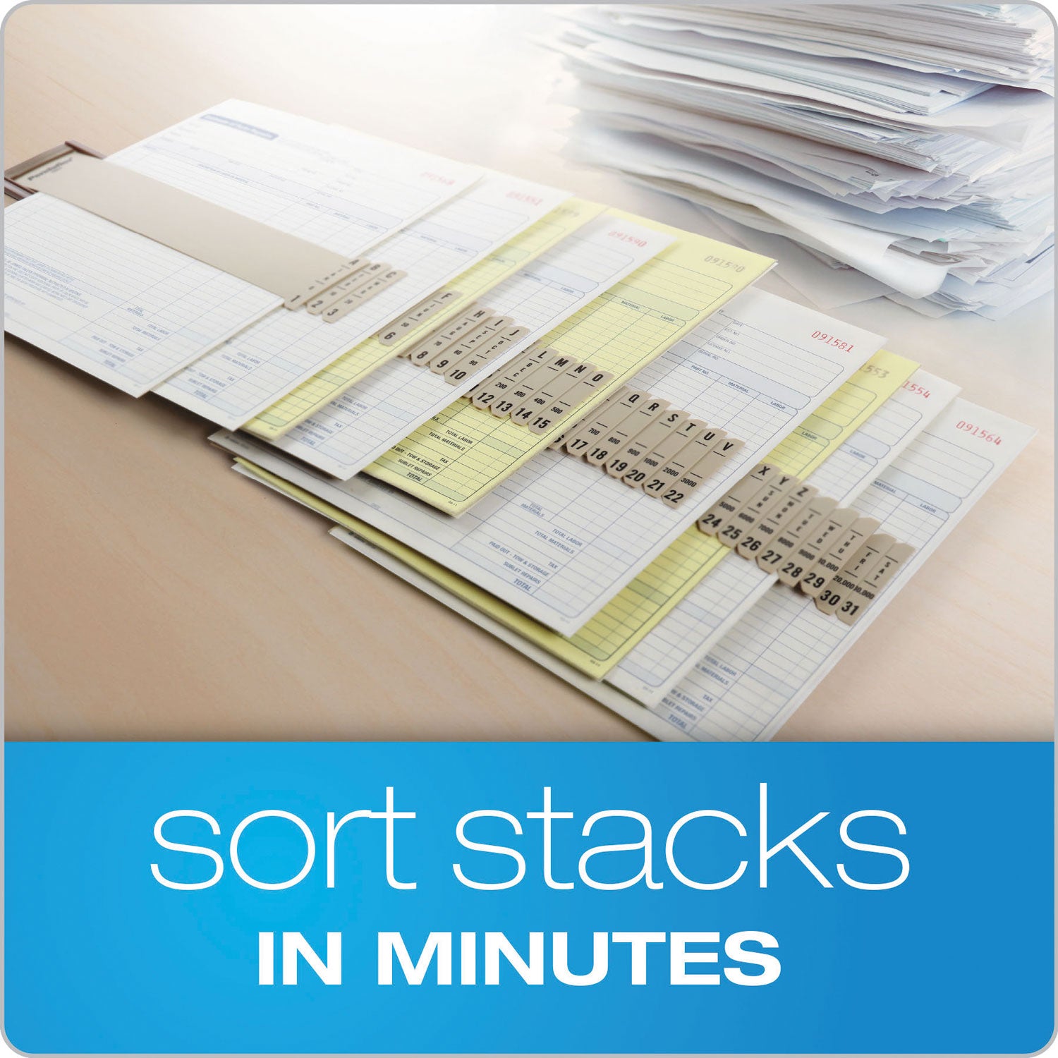 Pendaflex® General Purpose Indexed Sorter, 31 Dividers, Alpha/Numeric/Month/Date/Day Index, Letter Size, Brown Frame