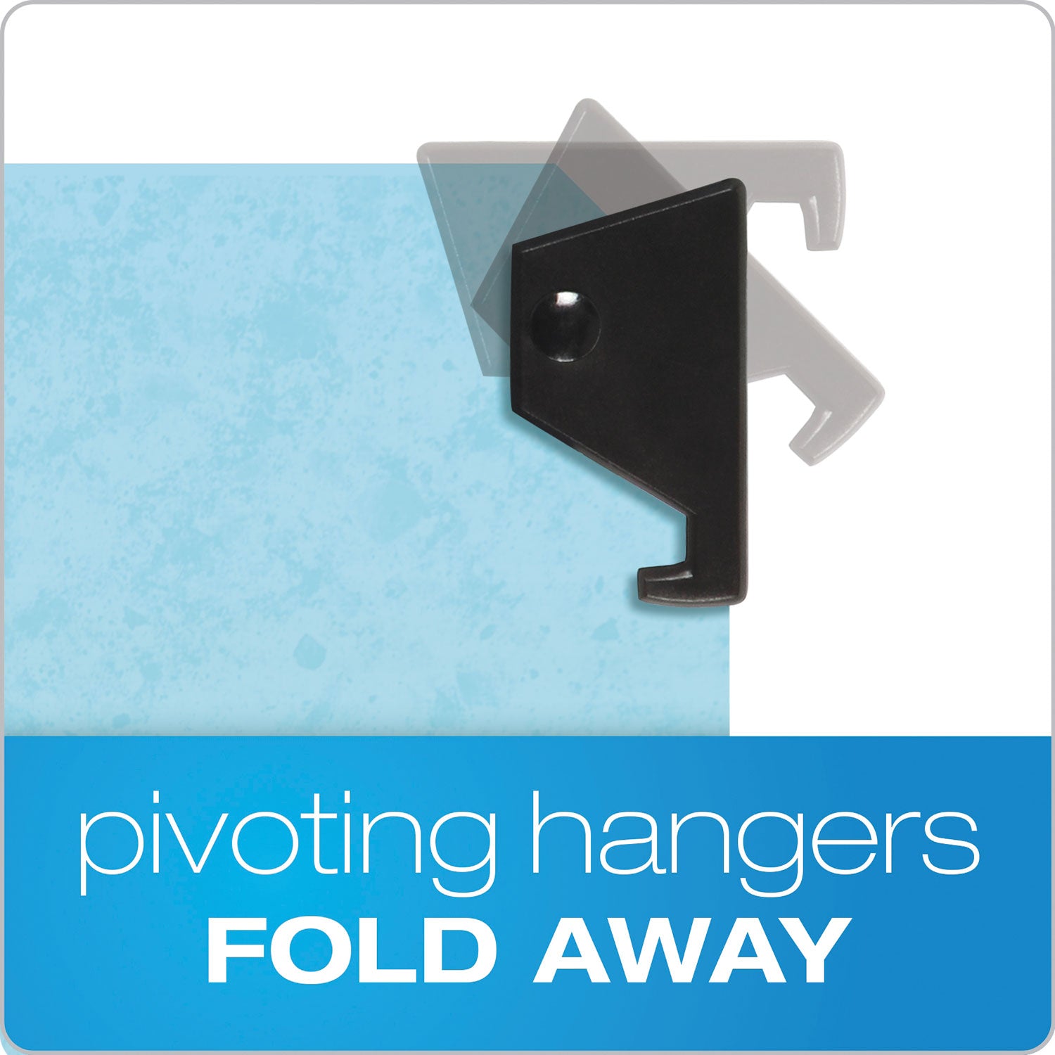 Pendaflex® Hanging Classification Folders with Dividers, Legal Size, 2 Dividers, 2/5-Cut Exterior Tabs, Blue