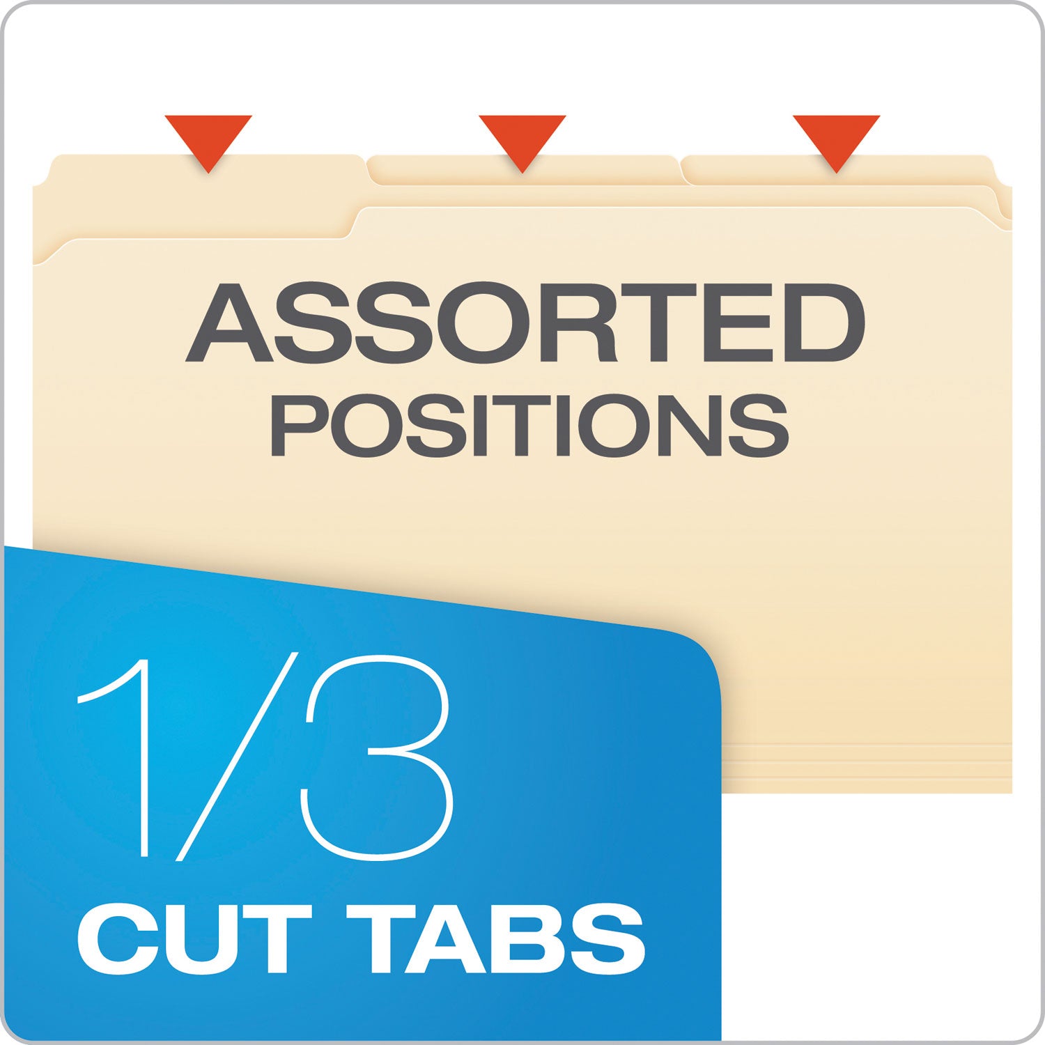 Pendaflex® Manila Fastener Folders, 1/3-Cut Tabs, 1 Fastener, Legal Size, Manila Exterior, 50/Box