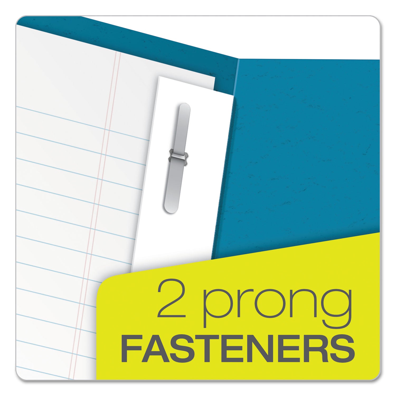 Oxford™ Twin-Pocket Folders With 3 Fasteners, 0.5" Capacity, 11 X 8.5, Light Blue, 25/box