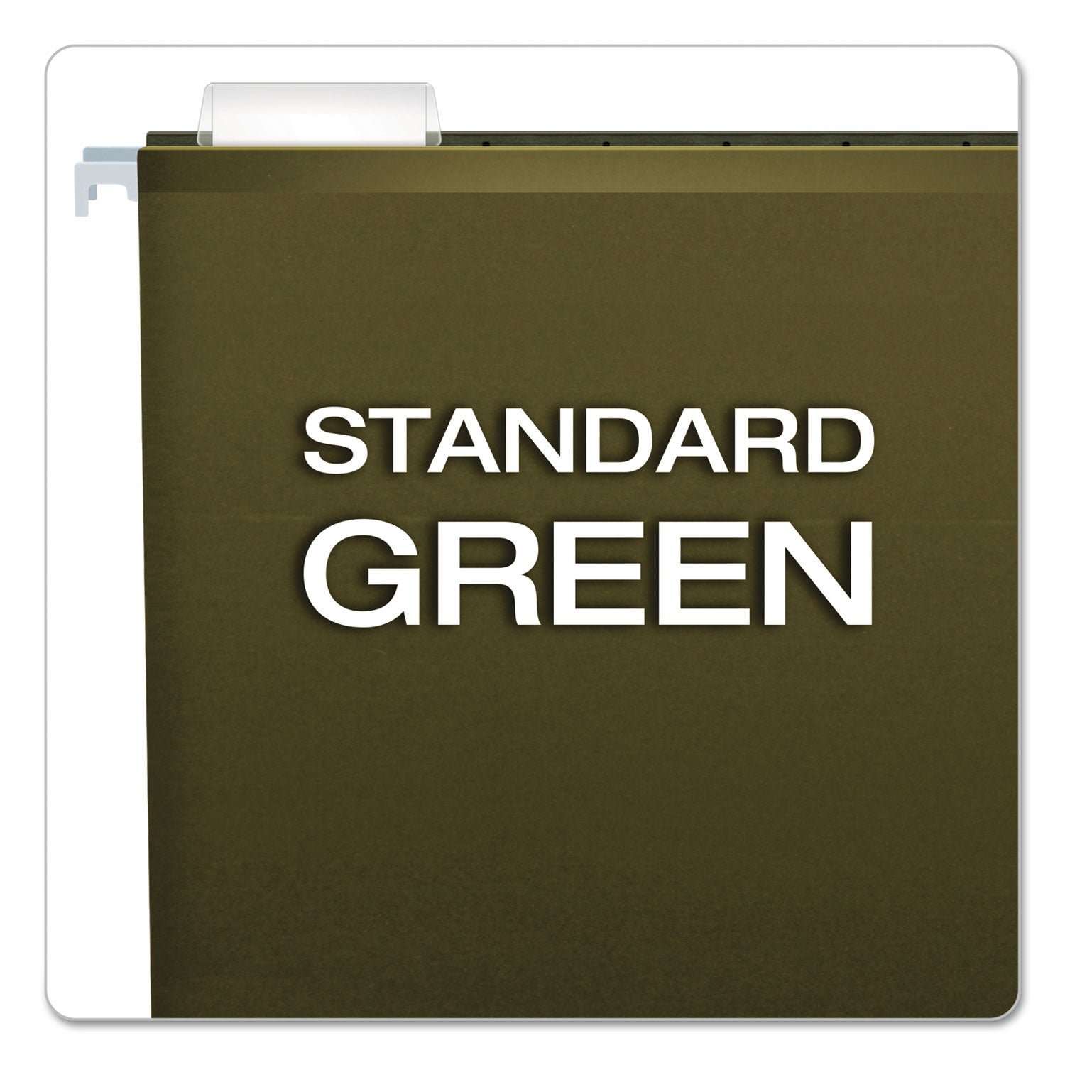 Pendaflex® Extra Capacity Reinforced Hanging File Folders with Box Bottom, 4" Capacity, Letter Size, 1/5-Cut Tabs, Green, 25/Box