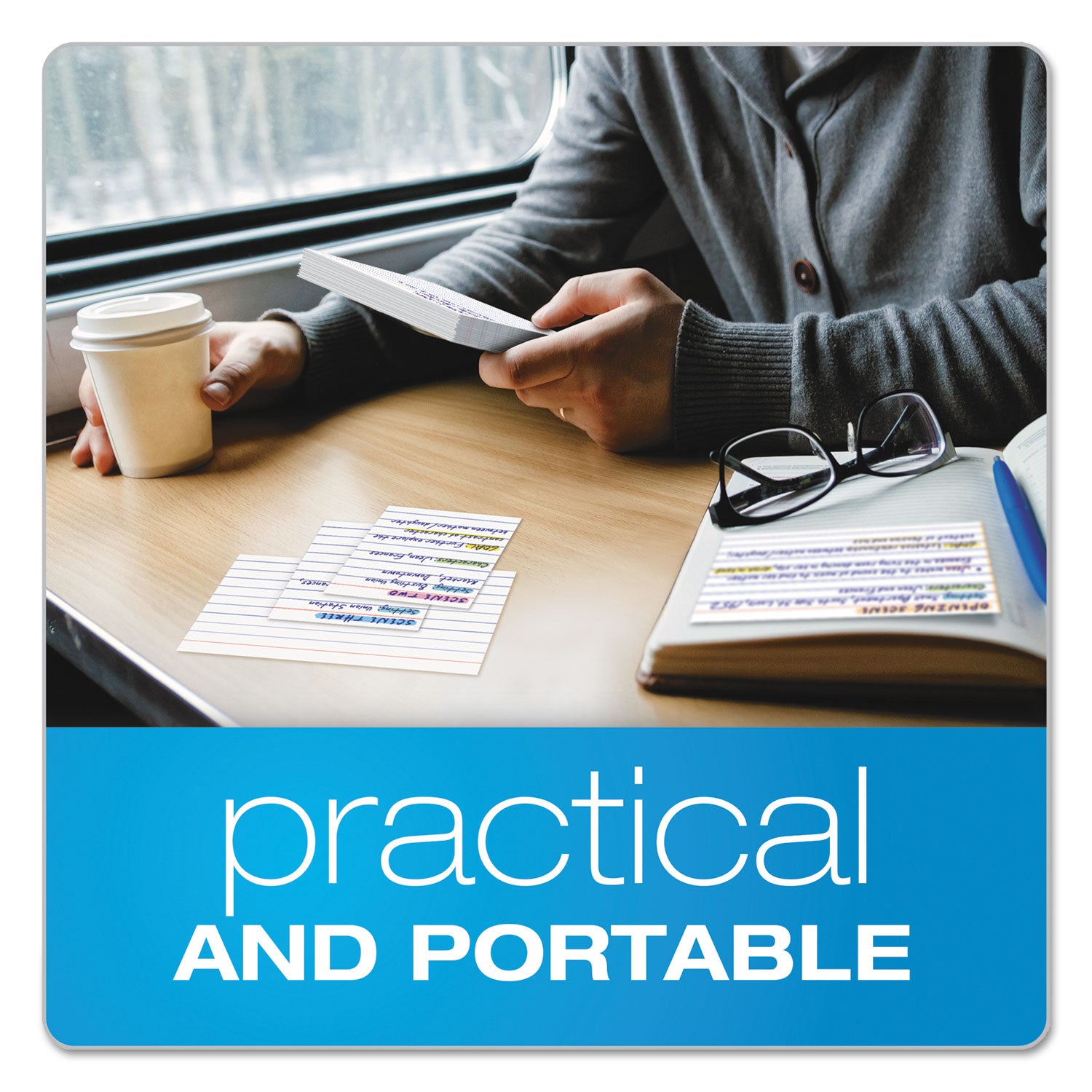 Oxford™ Ruled Mini Index Cards, 3 X 2.5, White, 200/pack