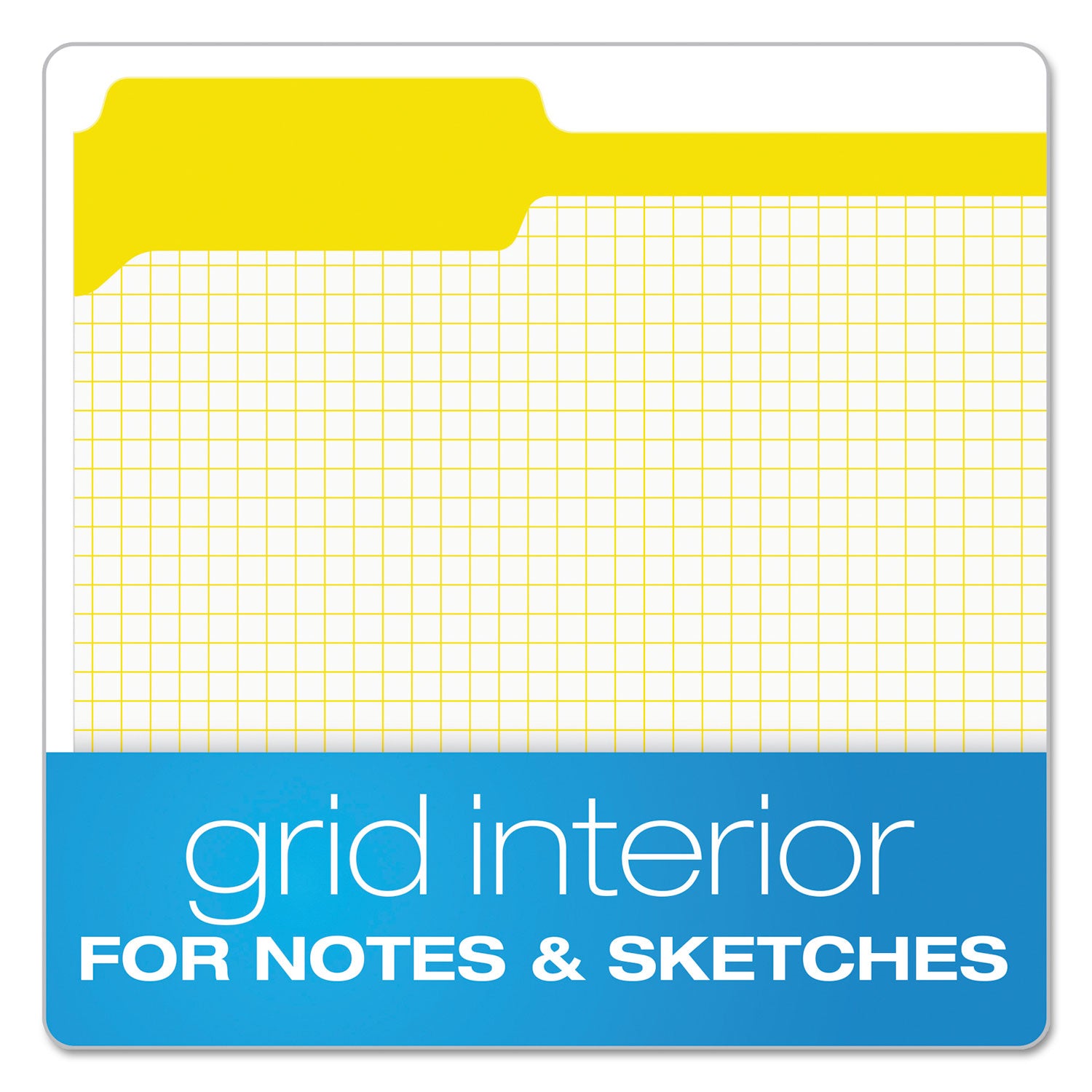 Pendaflex® Double-Ply Reinforced Top Tab Colored File Folders, 1/3-Cut Tabs: Assorted, Letter Size, 0.75" Expansion, Yellow, 100/Box